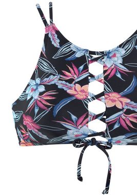 KangaROOS Bustier-Bikini-Top Agave, mit Zierschnürung vorne
