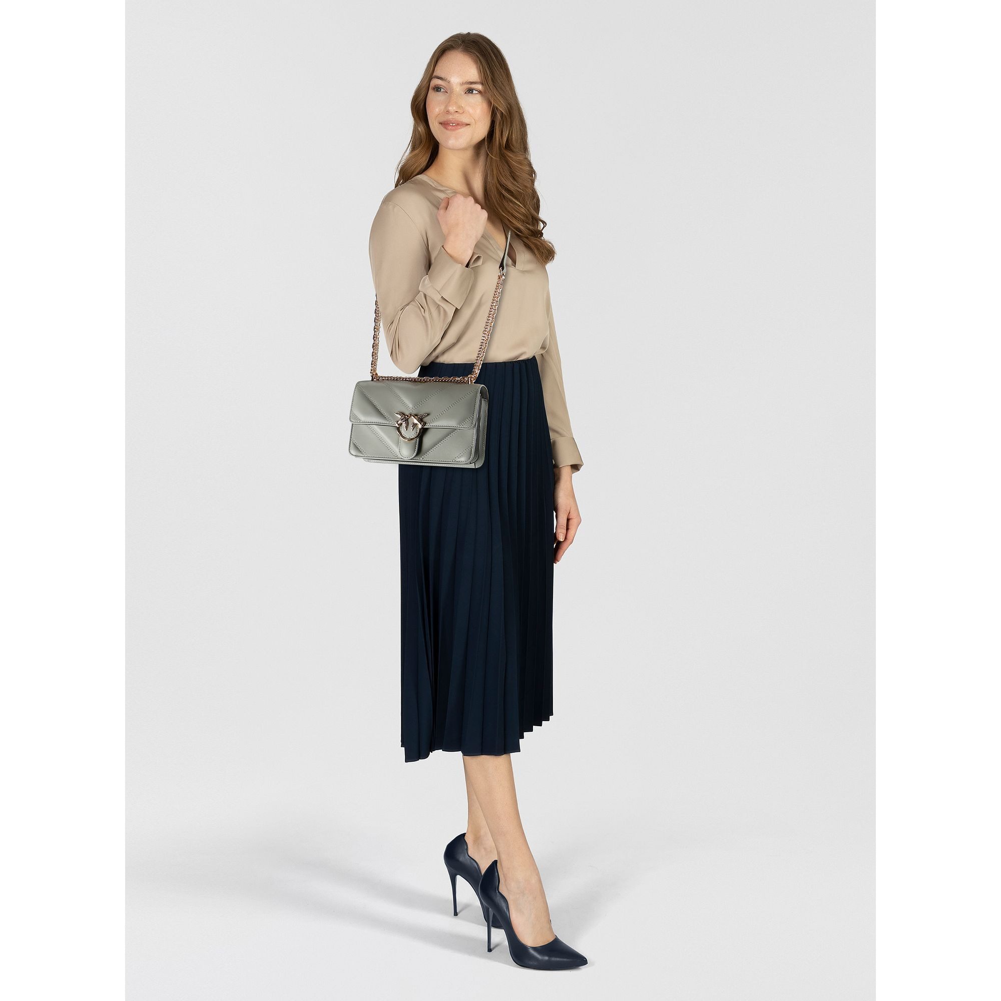 PINKO Umhängetasche Love One Mini, Leder