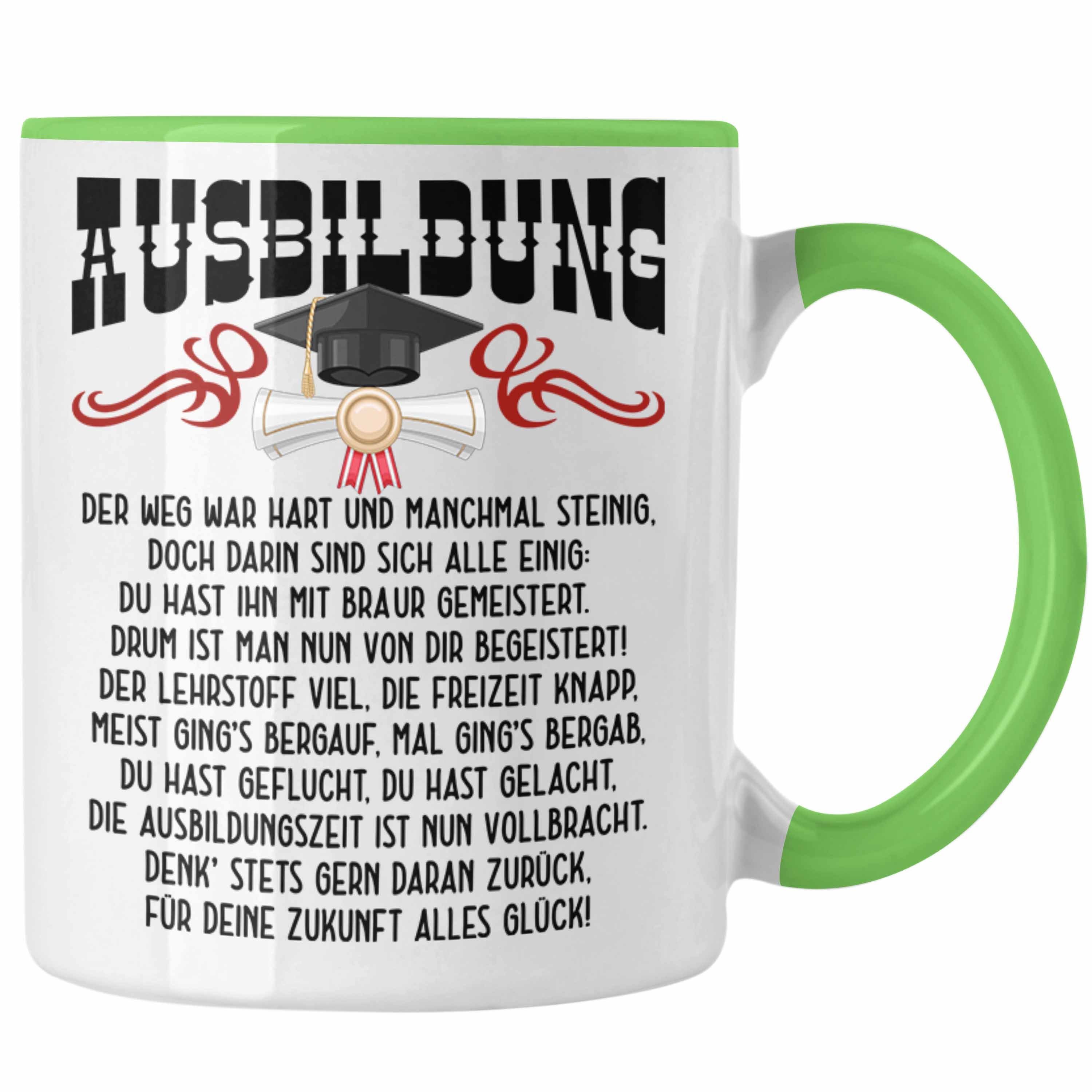 Trendation Tasse Ausbildung Bestanden Geschenk Tasse Geschenkidee Bestandene Prüfung Ab
