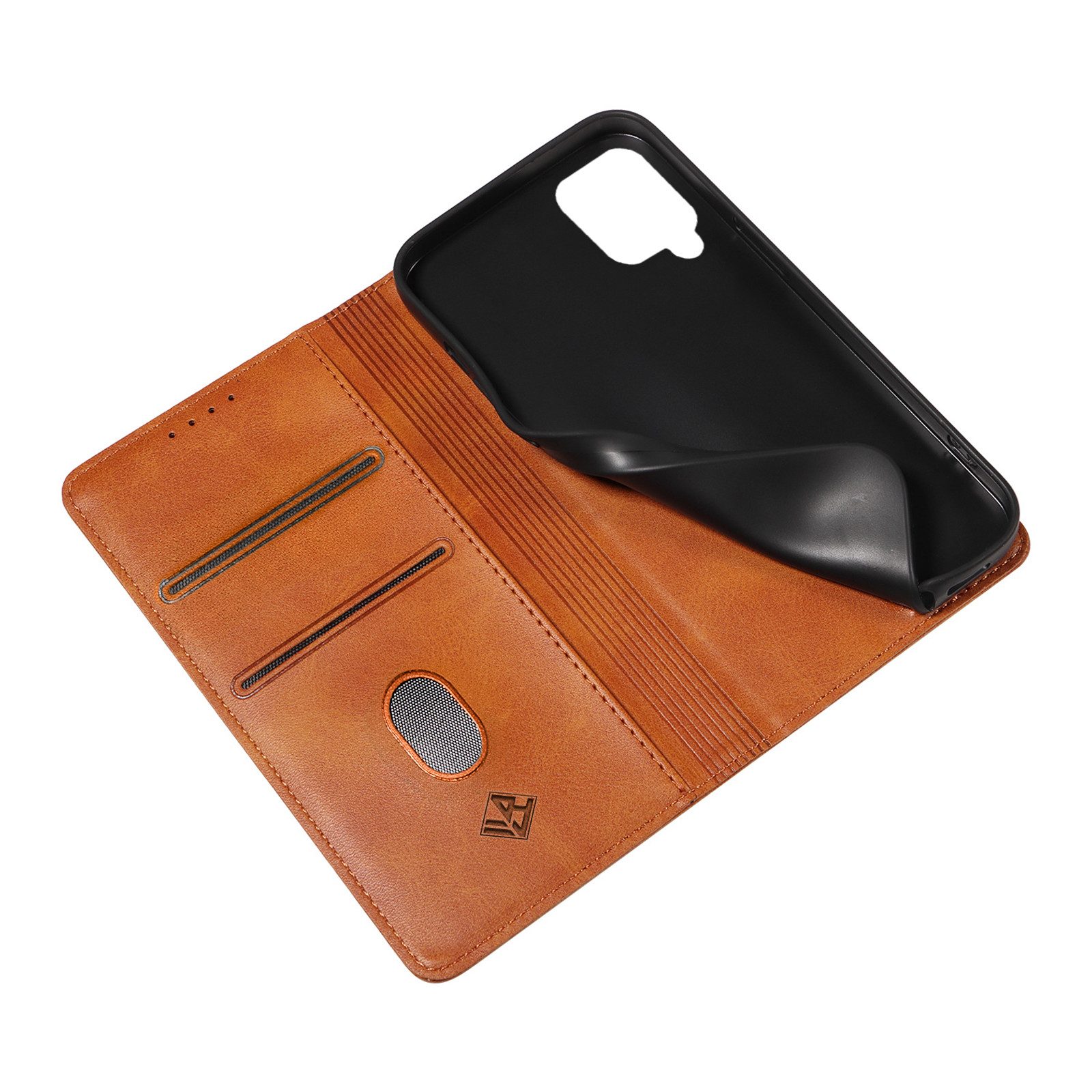 Tec-Expert Handyhülle Tasche Hülle für Samsung Galaxy A12 6.5 Zoll, 6.5", Cover Klapphülle Case mit Kartenfach Fliphülle aufstellbar