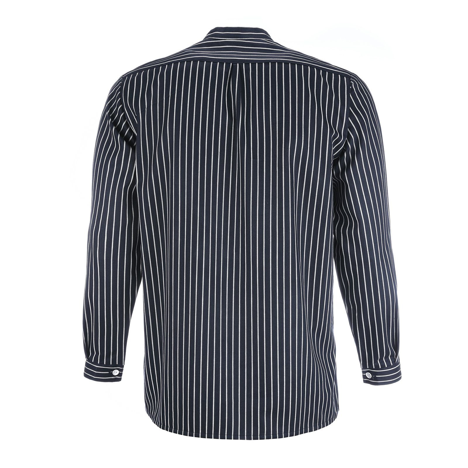 modAS Langarmhemd 8009 Unisex Fischerhemd Basic Line - Finkenwerder Hemd gestreift Baumwolle