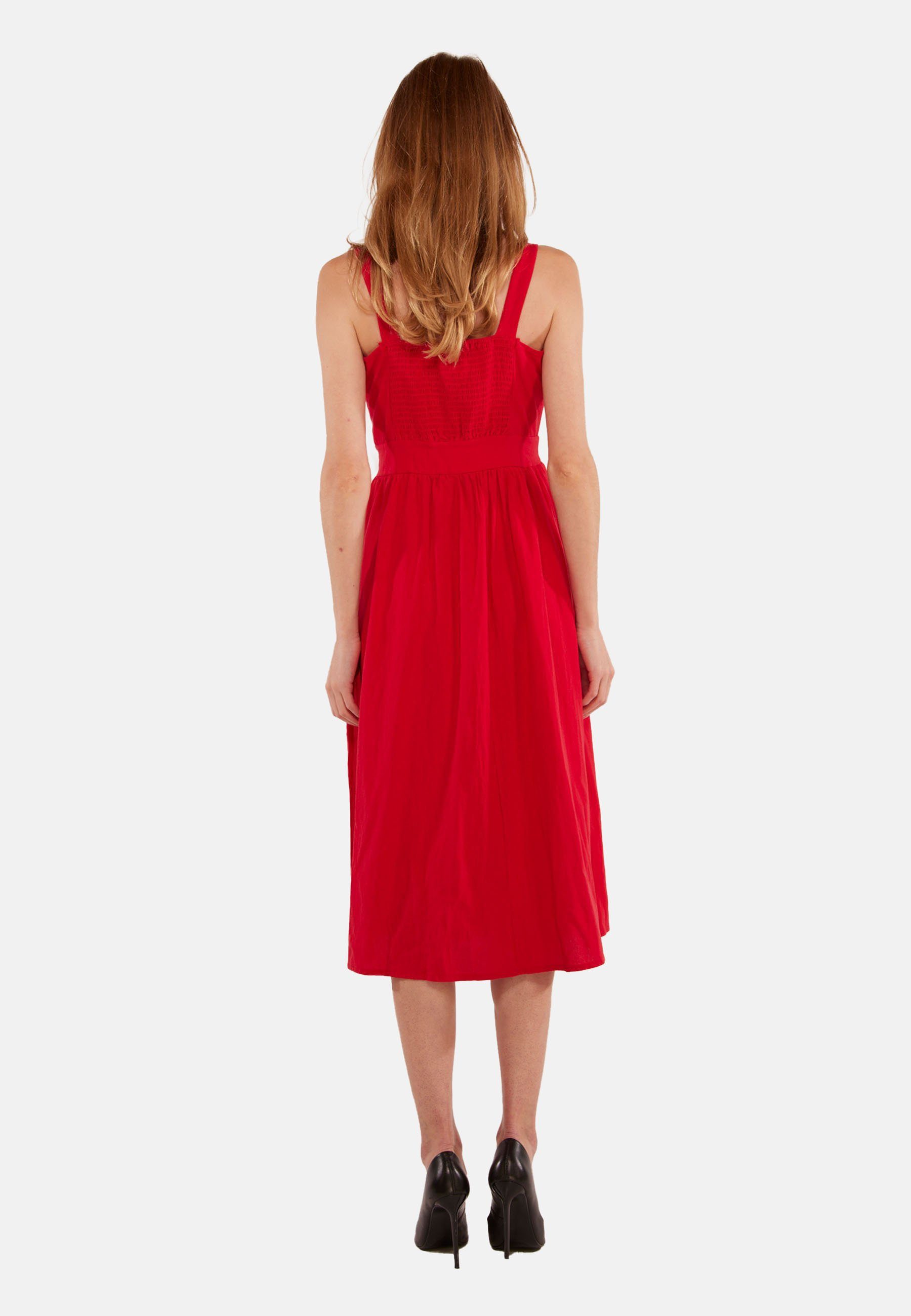Midikleid atmungsaktiv Rot Tooche Kleid