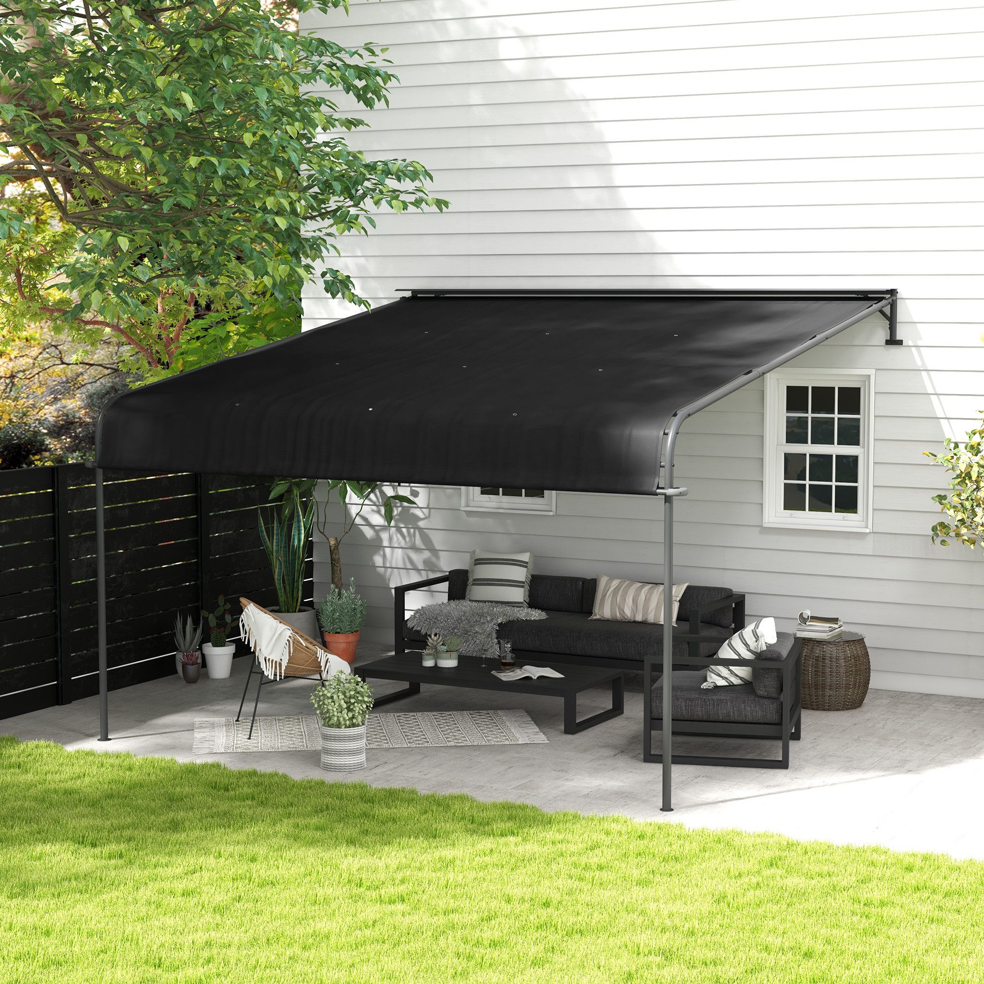 Outsunny Pavillon Pergola, ca. 4 x günstig online kaufen