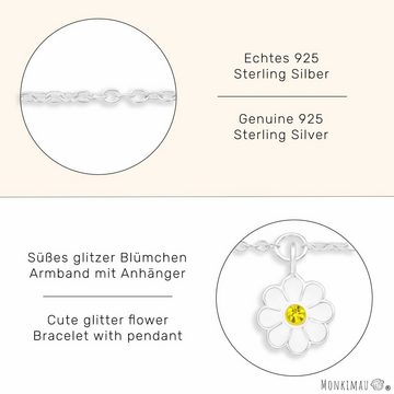 Monkimau Armkette Armkette mit Blumen Anhänger aus 925 Silber (Packung)