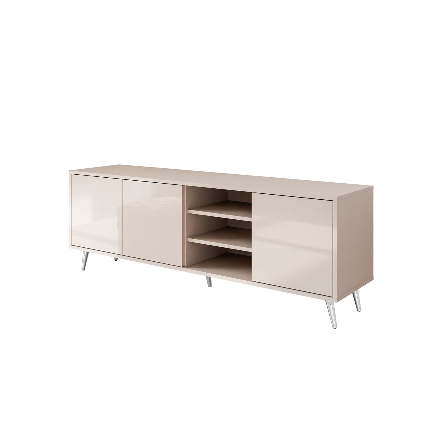 TV-Schrank MANDY 156 Kaschmir mit Push-to-Open, variabler Frontmontage Lowboard