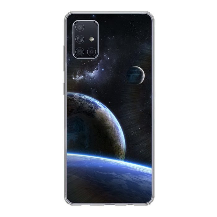 MuchoWow Handyhülle Sternplaneten Phone Case Handyhülle Samsung Galaxy A71 Silikon Schutzhülle