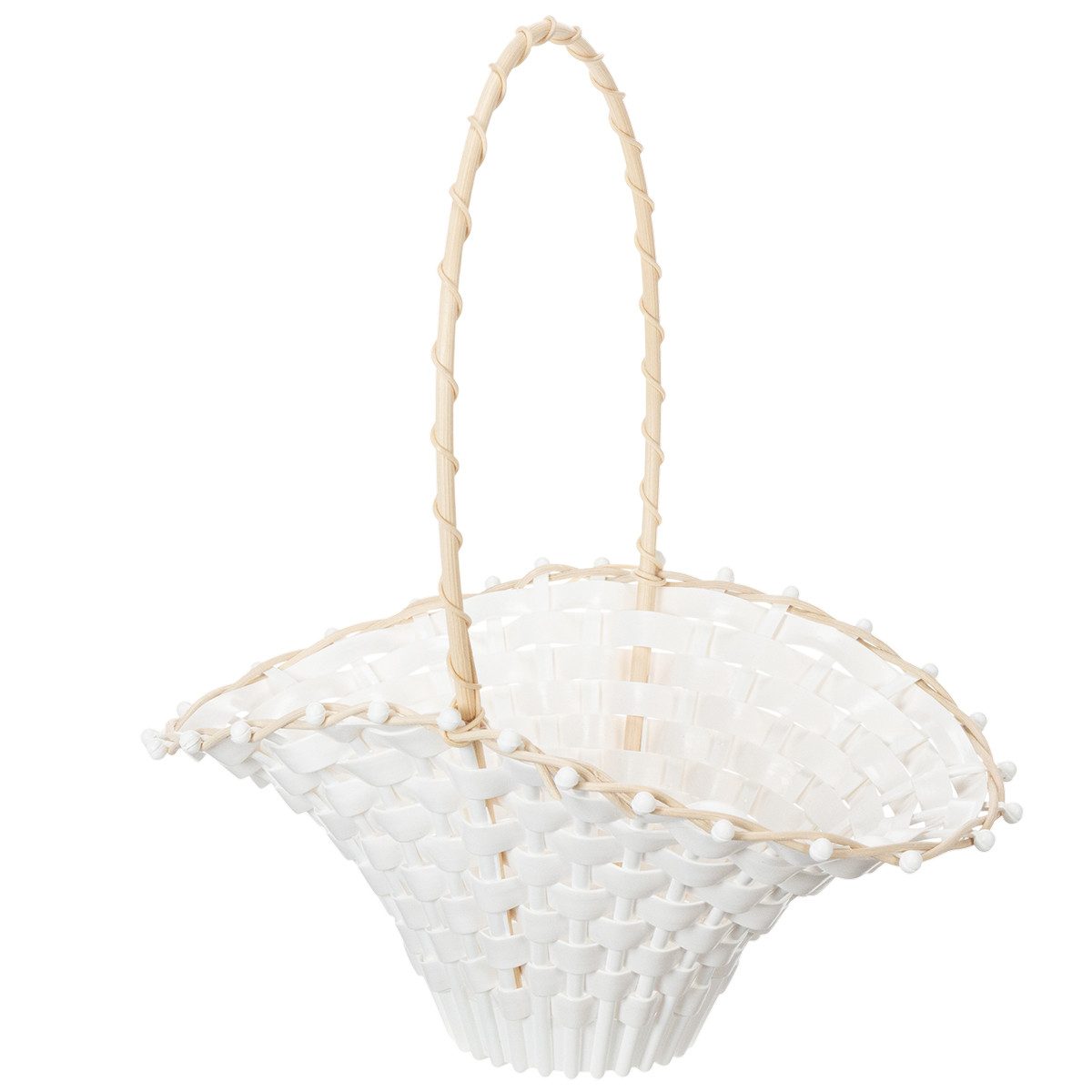 Florists Products Bastelnaturmaterial Elegantes Streukörbchen Hochzeit Blumenkinder Dekoration