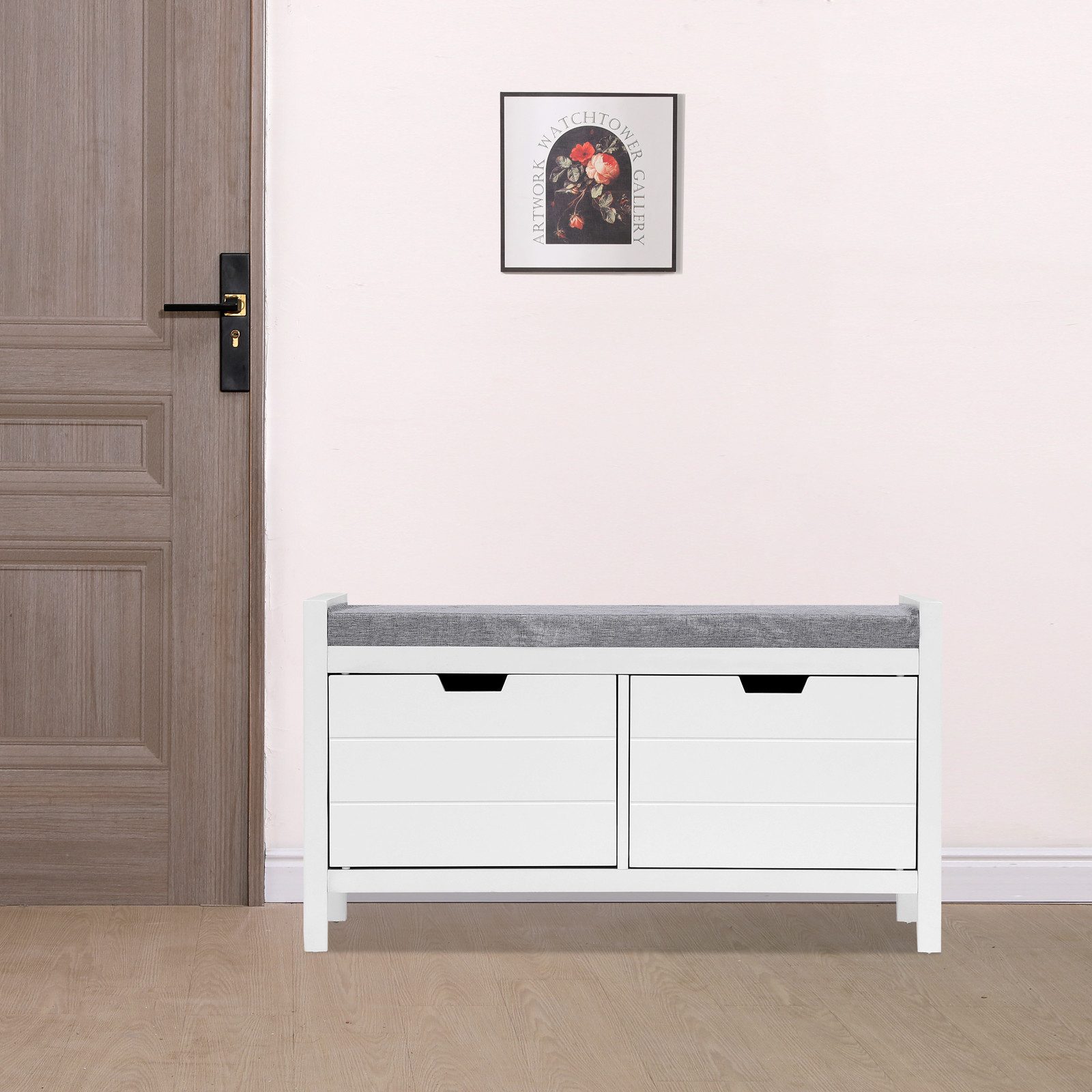 Happy Home Schuhschrank Schuhschrank mit Sitzbank Garderobe Flur Kommode für Eingangsbereich