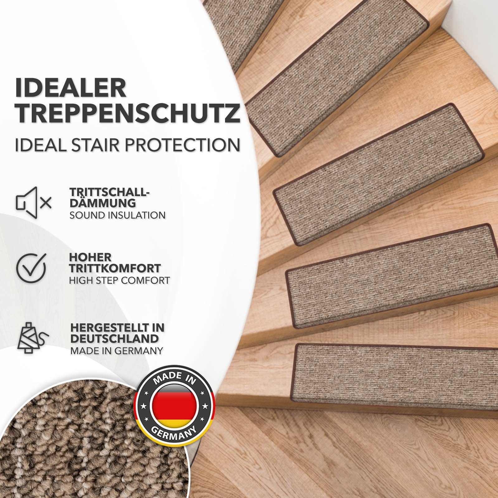 Karat Stufenmatte Alto – strapazierfähiges Treppenschutz‑Set, mit Klebestre günstig online kaufen