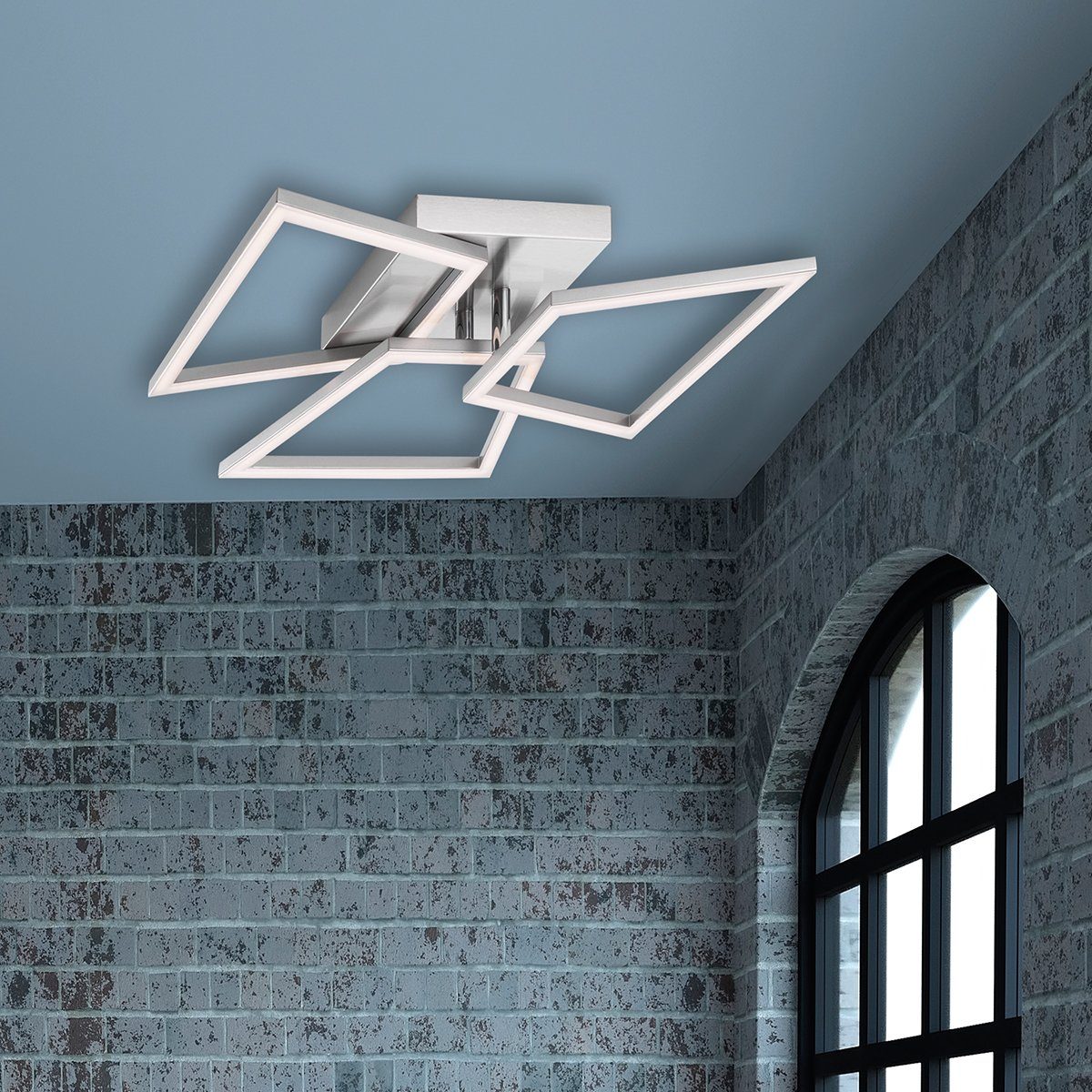 MeLiTec LED Deckenleuchte D131 trapezförmige Rahmen, LED Deckenleuchte D131 günstig online kaufen