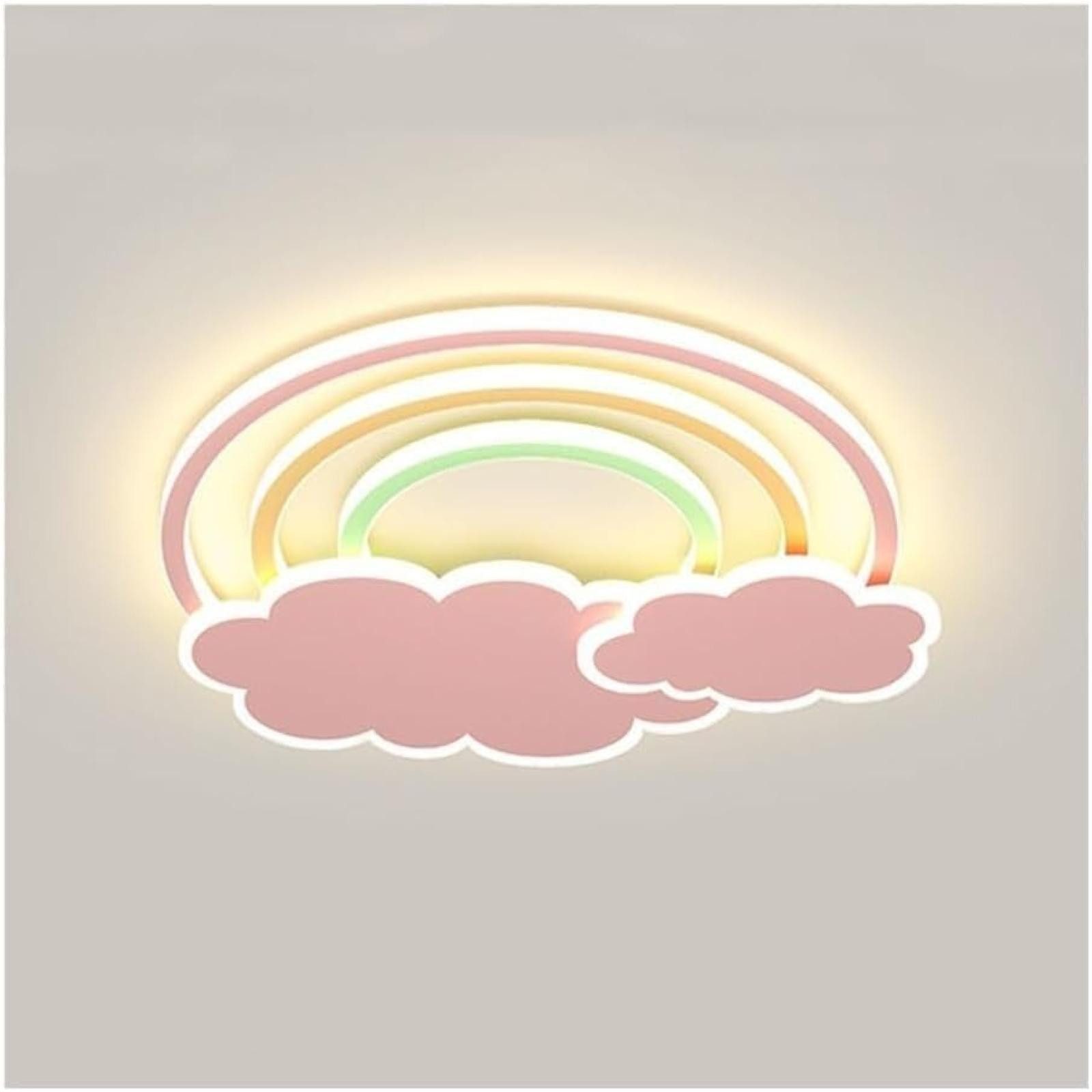 FELIXLEO Außen-Deckenleuchte Wolken Regenbogen Deckenleuchte, Cartoon, Schlafzimmer, Pink
