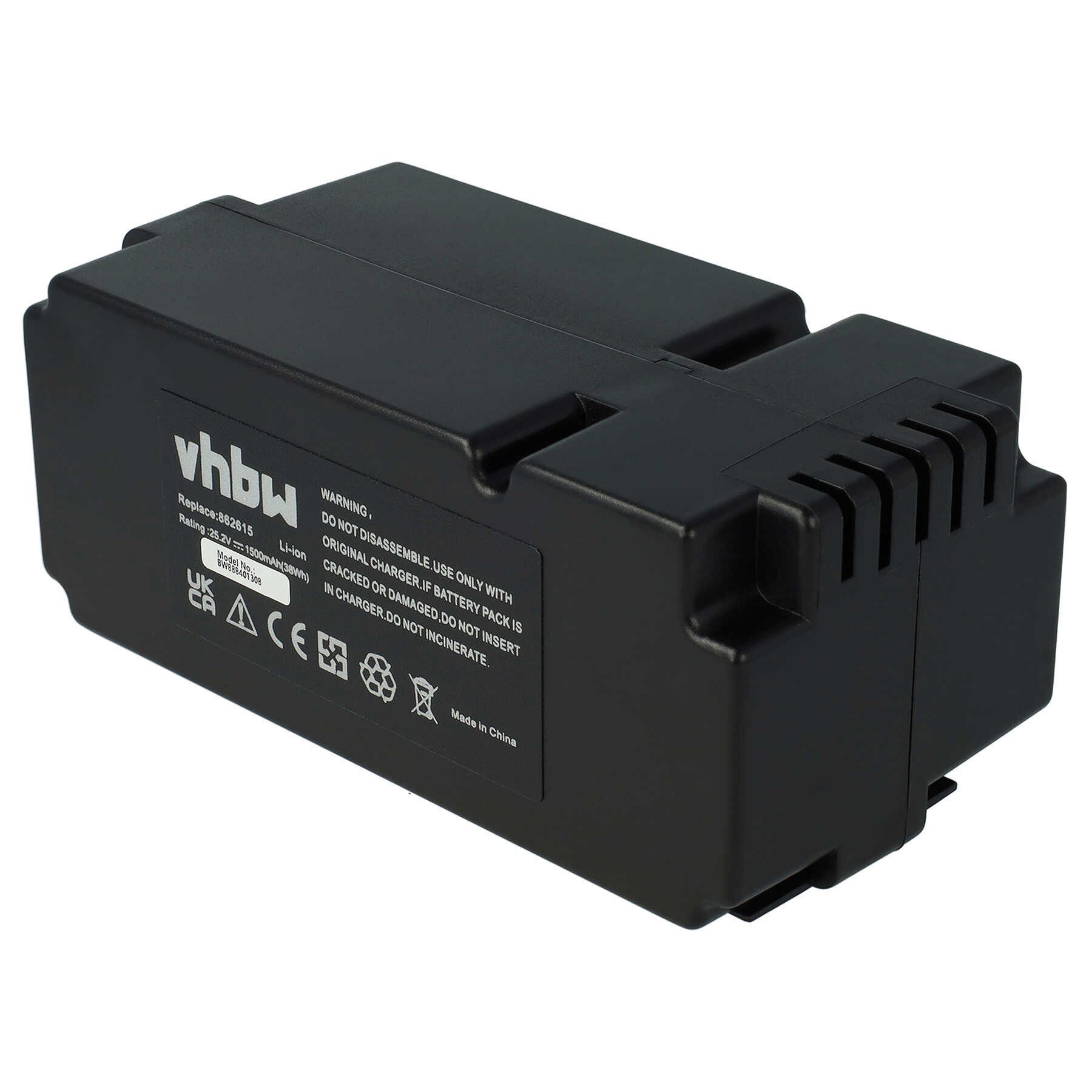 vhbw kompatibel mit Grizzly R800 Easy, MR 600 Akku Li-Ion 1500 mAh (25,2 V)