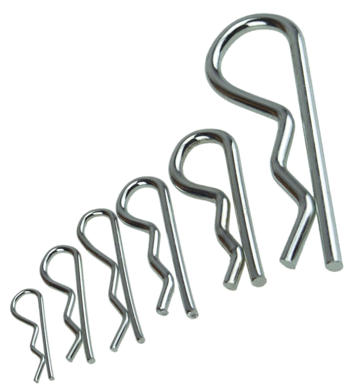 Work-it Federsplint Federsplint Sortiment 84 teilig Federstecker Splinte Set