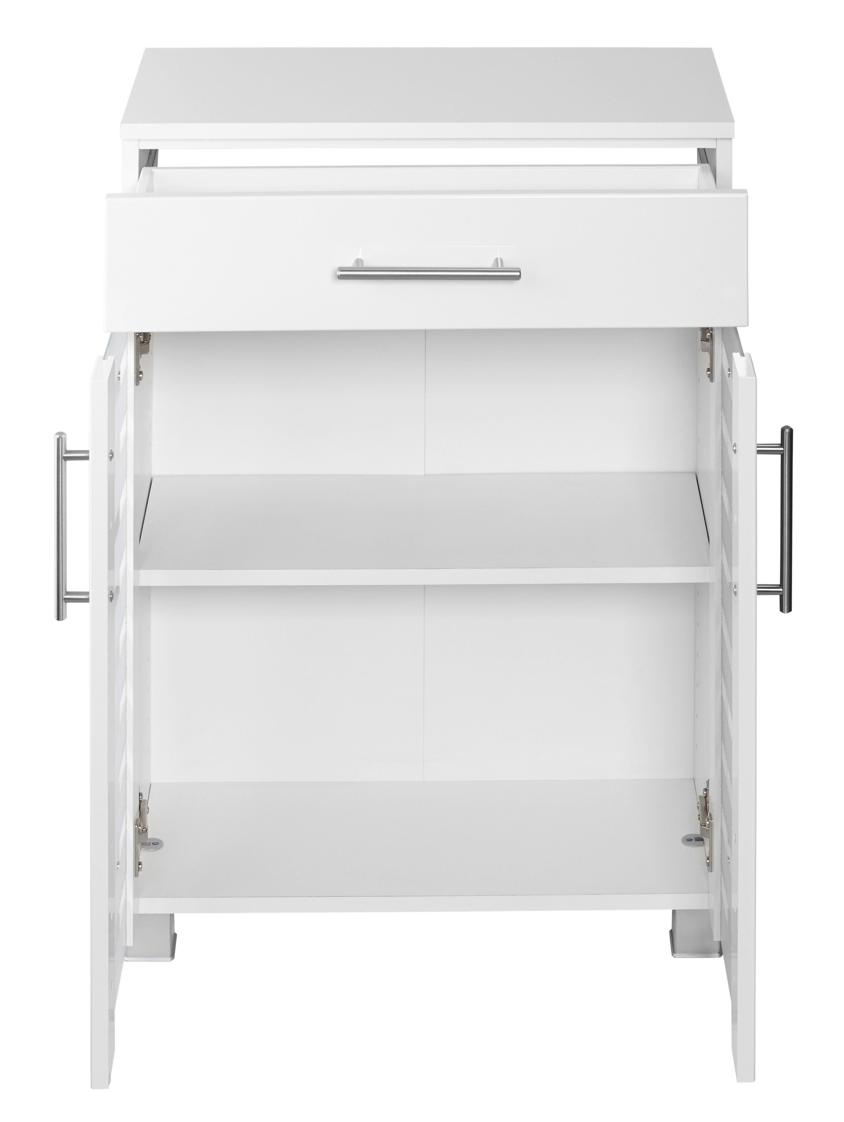 welltime Unterschrank Jaca Breite 60 cm, mit MDF Hochglanz-Fronten