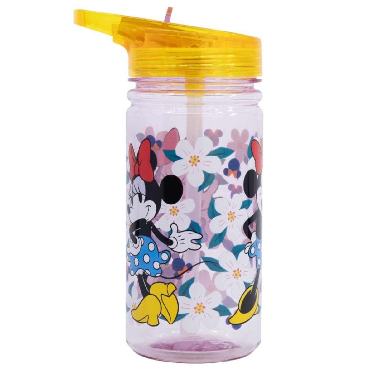 Storline Trinkflasche Disney Minnie 475 ml Kinderflasche mit Klappdeckel & Griff