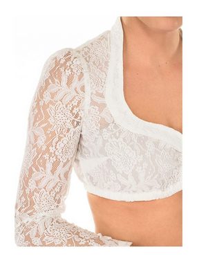 MarJo Dirndlbluse Dirndlbluse BECCA-CELINA weiss Langarm