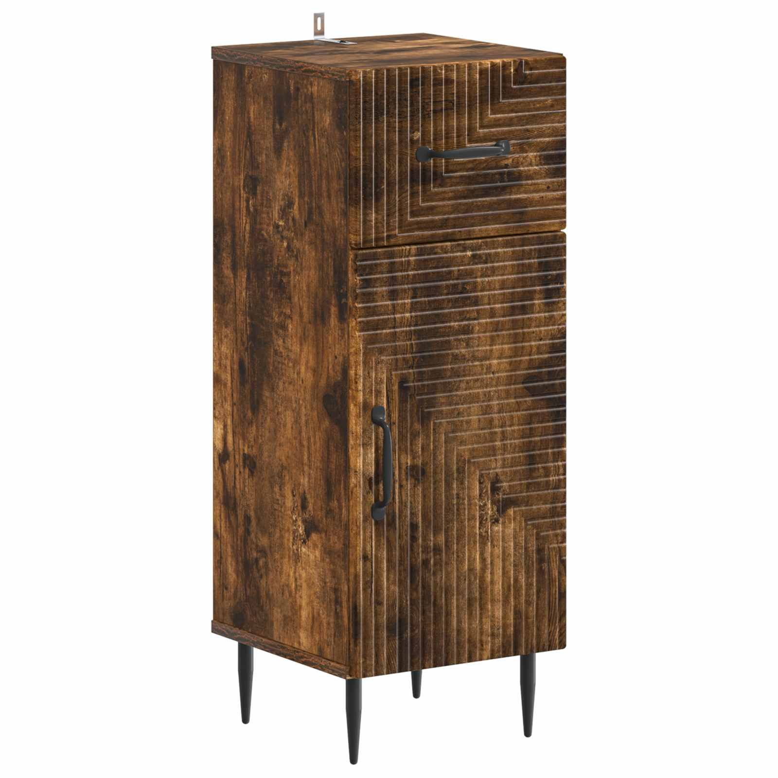vidaXL Gartenlounge-Set 2-teiliges Badezimmer Schrank Set HAARLEM Raucheiche