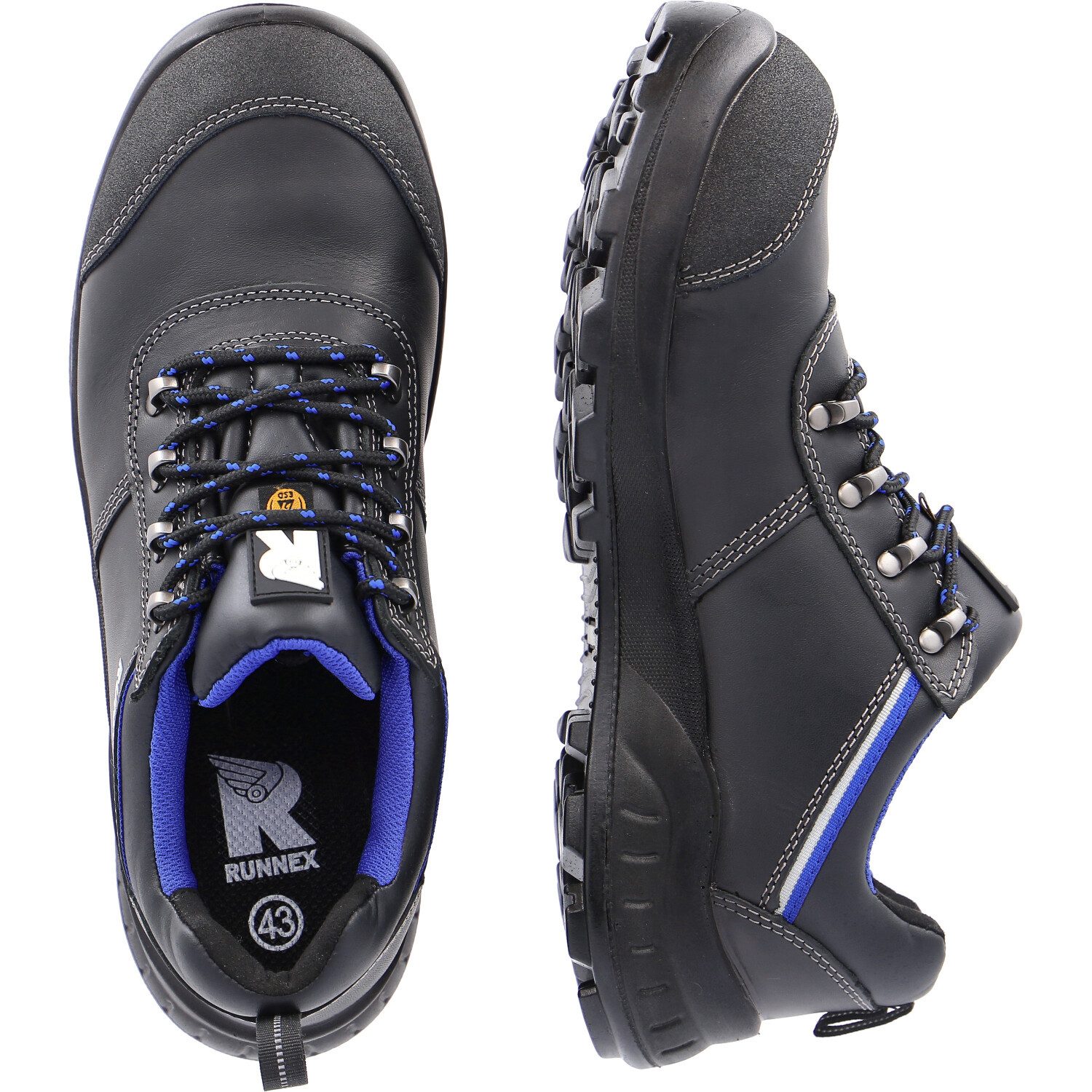 RUNNEX Sicherheitshalbschuhe S2 "5207" TeamStar Sicherheitsschuh