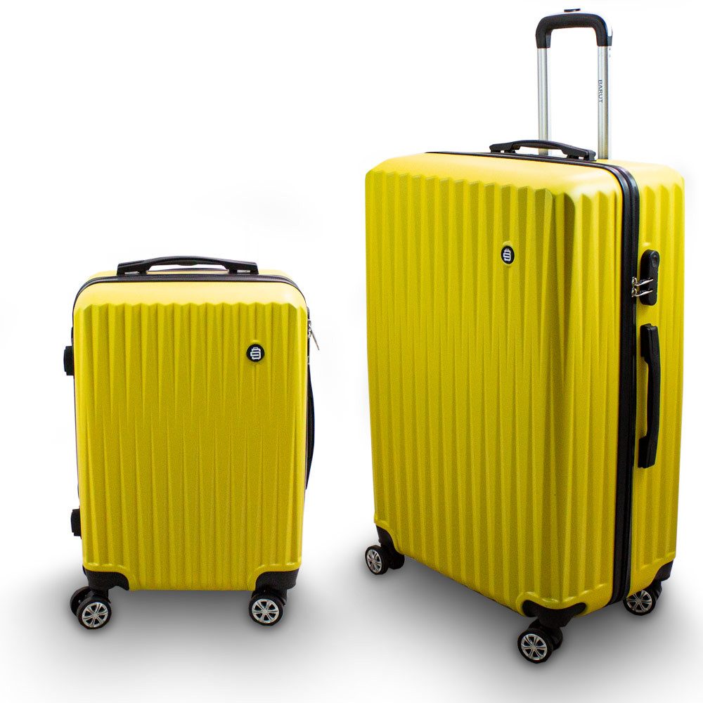 Barut Trolleyset Barut Reisekofferset 2-teilig M + XL Modell General Gelb, 4 Rollen, (Set, 2 tlg., MS-17275)