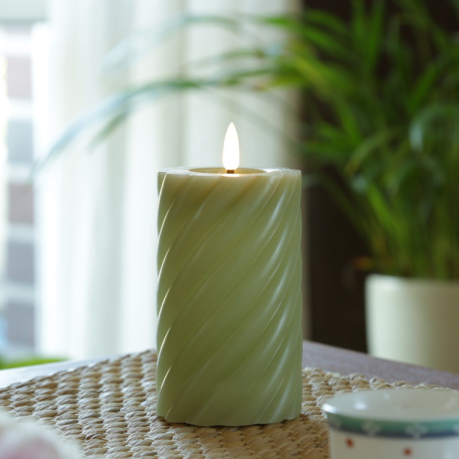 MARELIDA LED-Kerze LED Kerze Twist Echtwachs günstig online kaufen