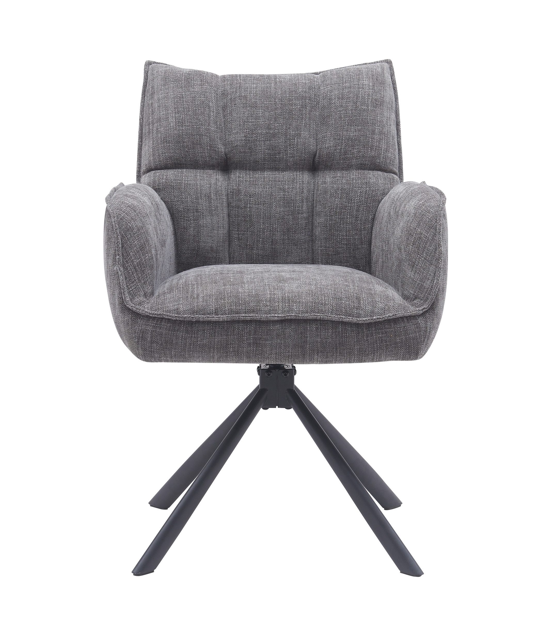freiraum Armlehnstuhl Marilla (2er-Set), (2er-Set) Federkern, Drehfunktion, graphit - 59x86x65 (BxHxT)