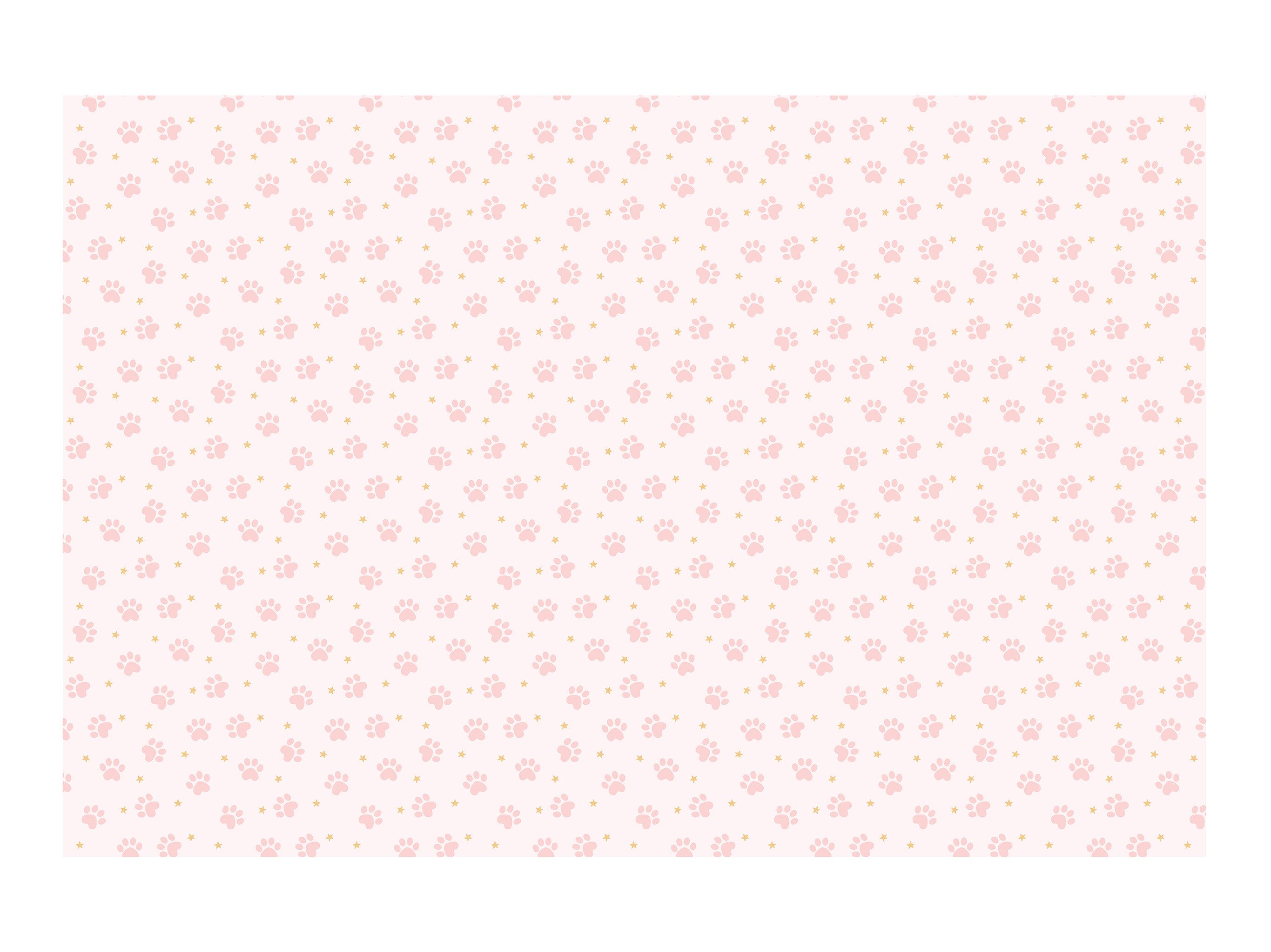 partydeco Tischdecke, Papiertischdecke 180x120cm Pfoten Muster günstig online kaufen