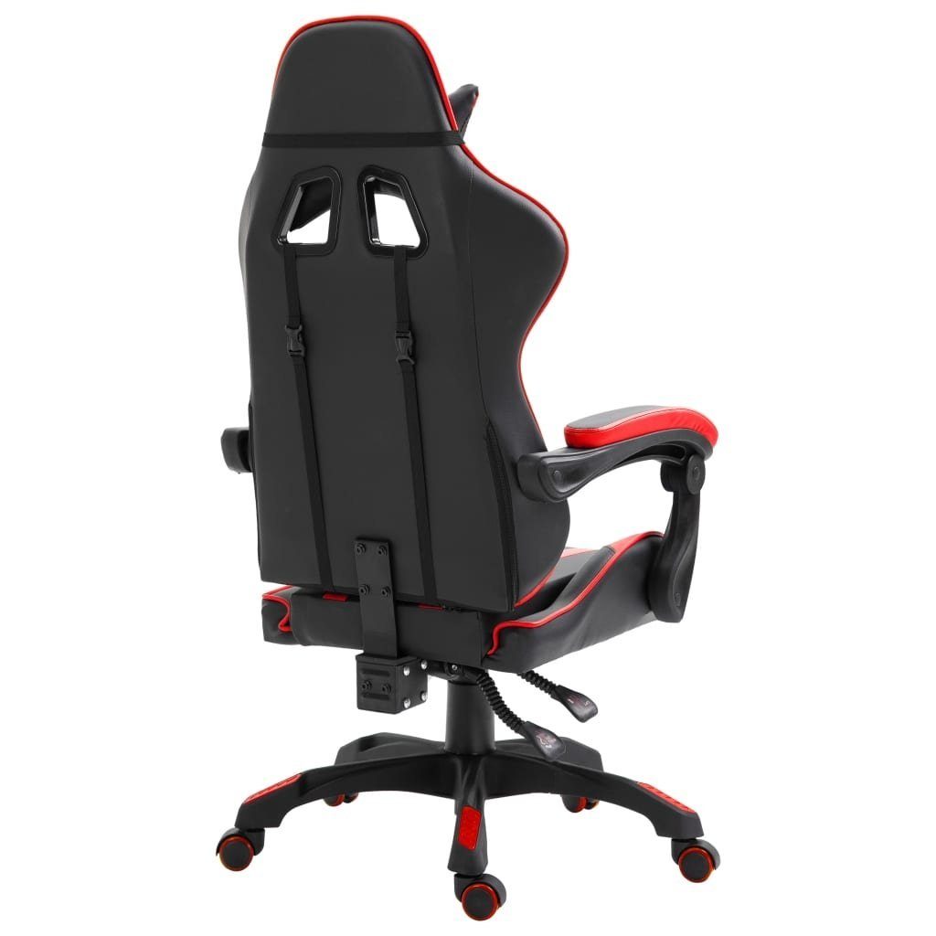 möbelando Gaming-Stuhl 297301 (LxBxH: 61,5x68x122 cm), in Rot Schwarz und