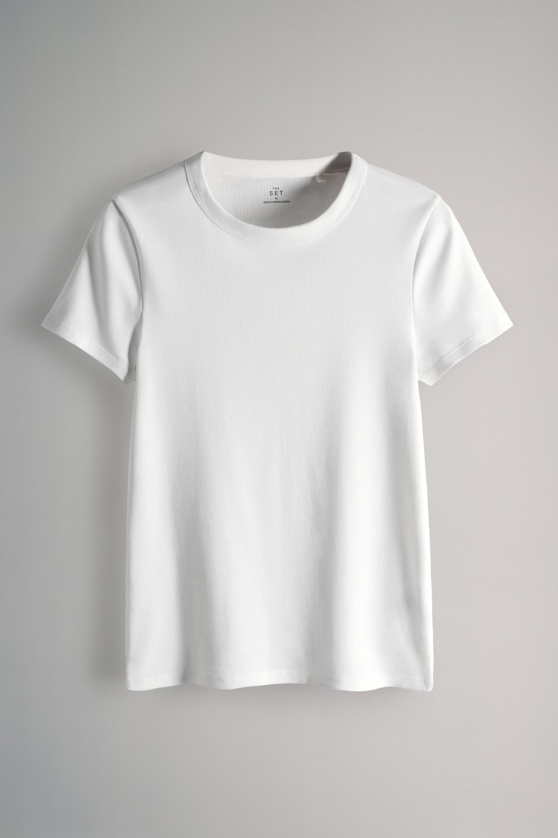 The Set T-Shirt The Set gerippte Kurzarm-T-Shirts, 5er-Pack (5-tlg) günstig online kaufen