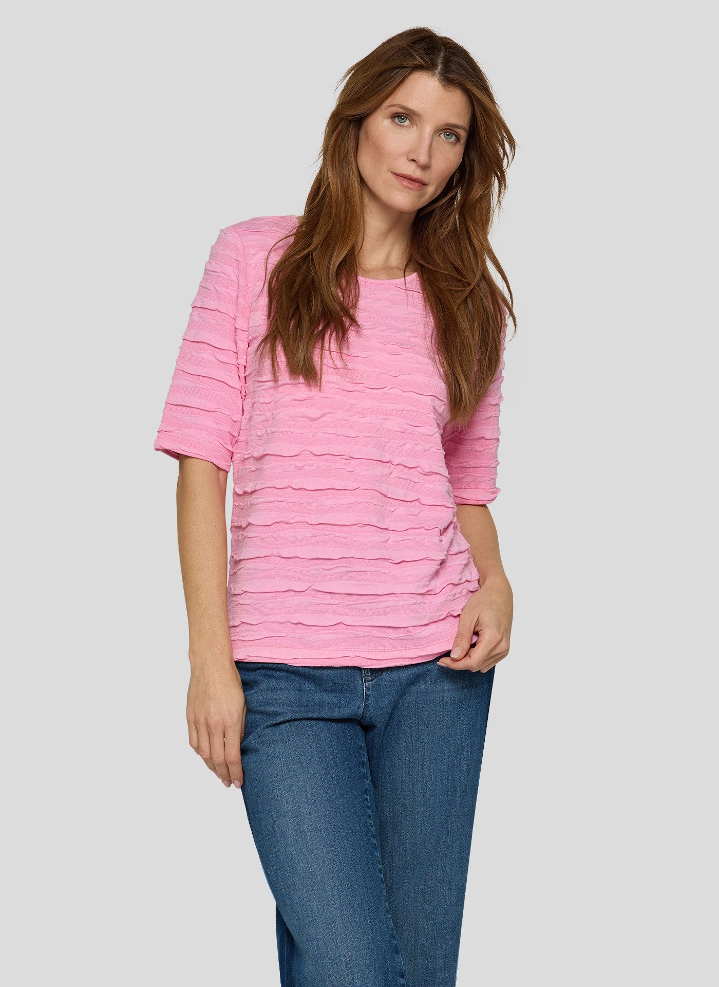 Rabe T-Shirt mit Struktur Muster