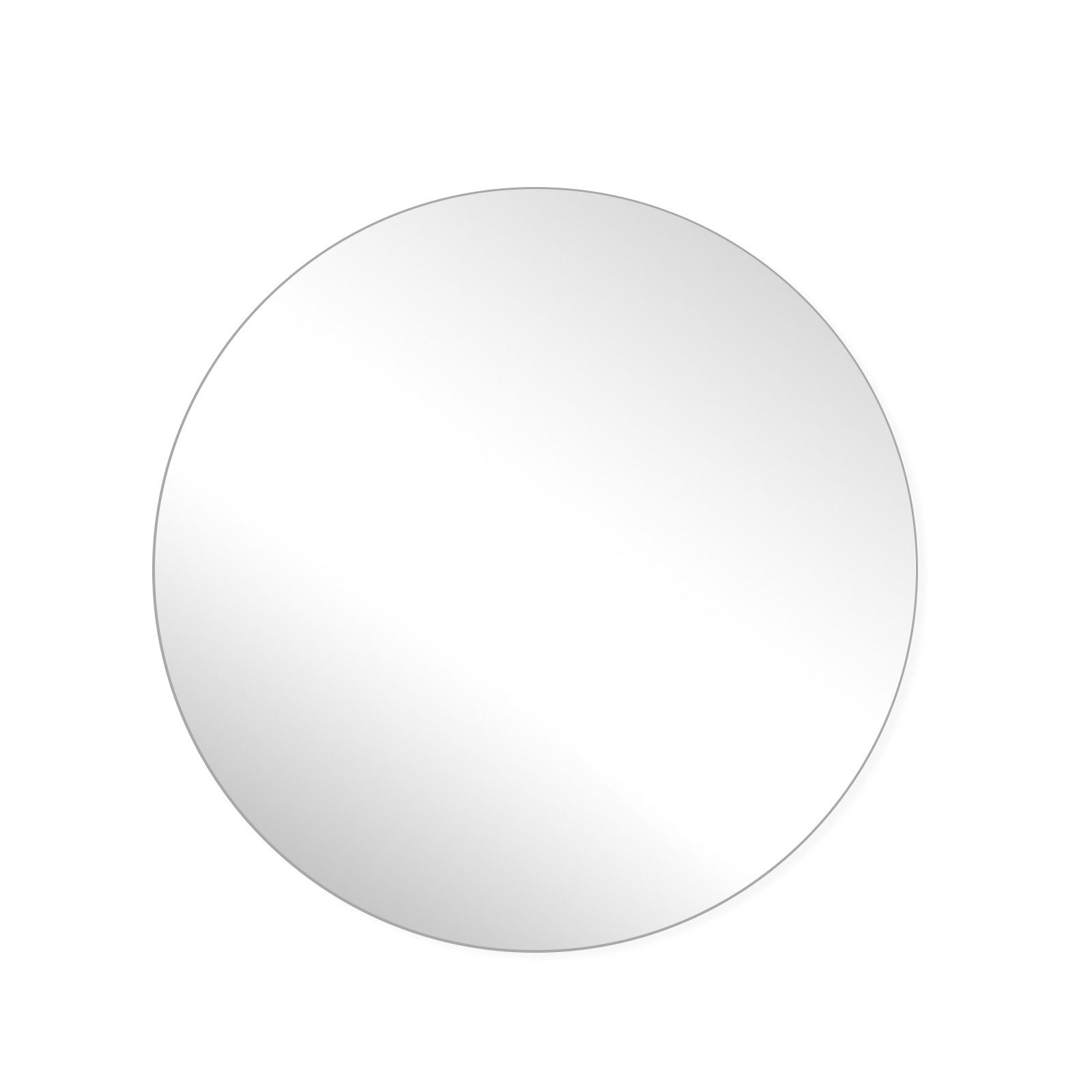 BBWL Wandspiegel Runder Badezimmerspiegel 70x70/80x80cm, gehärtetes Glas, wasserabweisend, rostfrei & V-HD-Klarheit – Bild 2 von 5