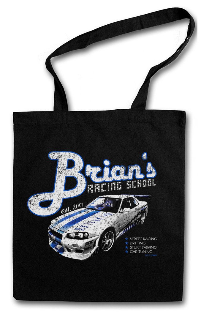Beuteltasche Brians Racing School Stofftasche The Muscle Fast Car And Dom Race