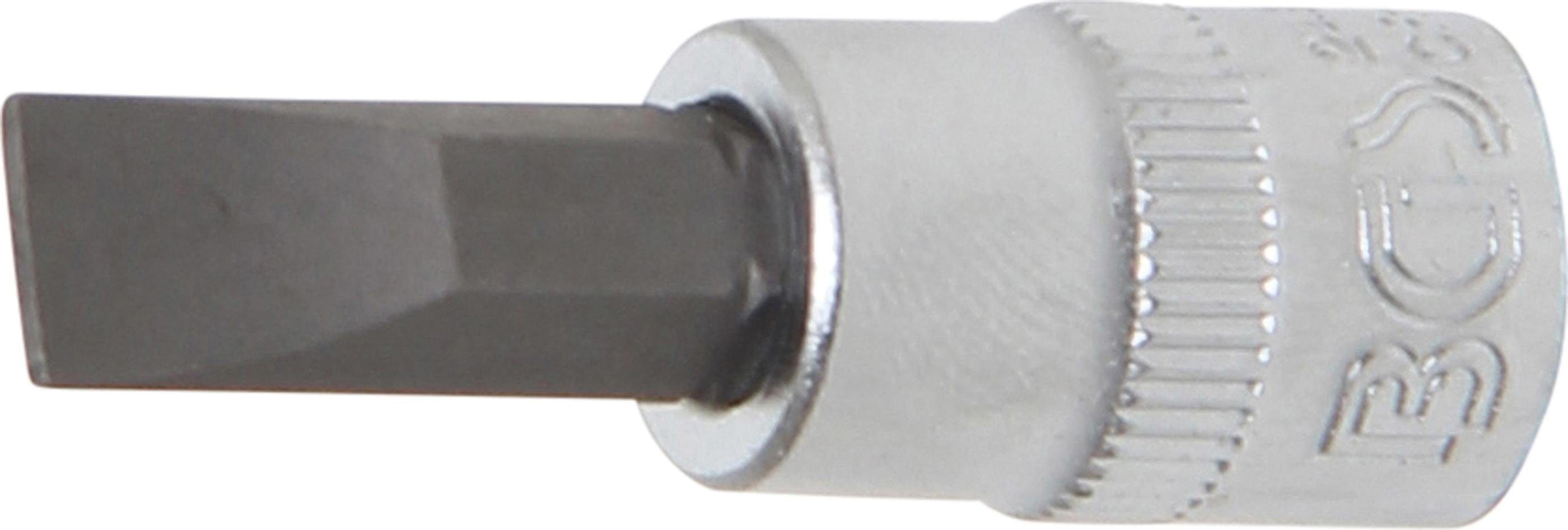 BGS technic Bit-Schraubendreher Bit-Einsatz, Antrieb Innenvierkant 6,3 mm (1/4), Schlitz 7 mm