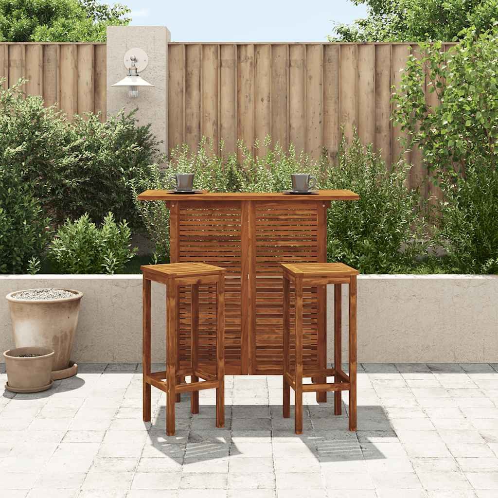 vidaXL Gartenlounge-Set Bartisch und Stuhl-Set 3-tlg. günstig online kaufen