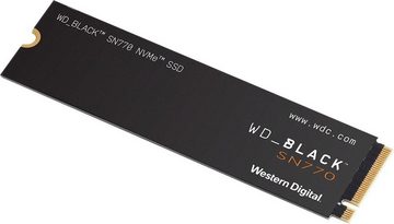 WD_Black SN770 NVMe Gaming-SSD (250 GB) 5150 MB/S Lesegeschwindigkeit, 4900 MB/S Schreibgeschwindigkeit, Formfaktor: M.2 2280