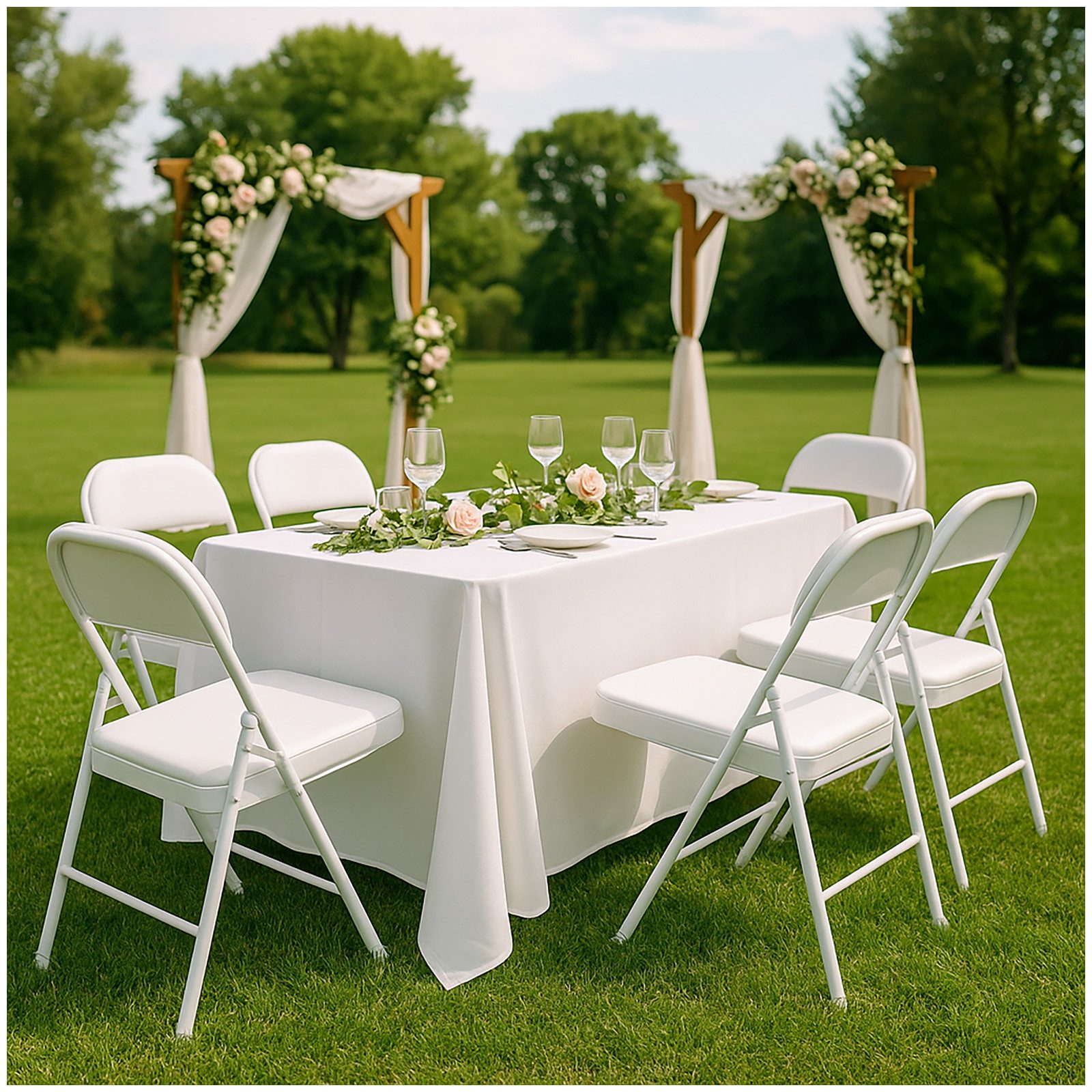 HTI-Living Klappstuhl 4er Set Klappstühle mit Polsterung (Set, 4 St), Kunstleder