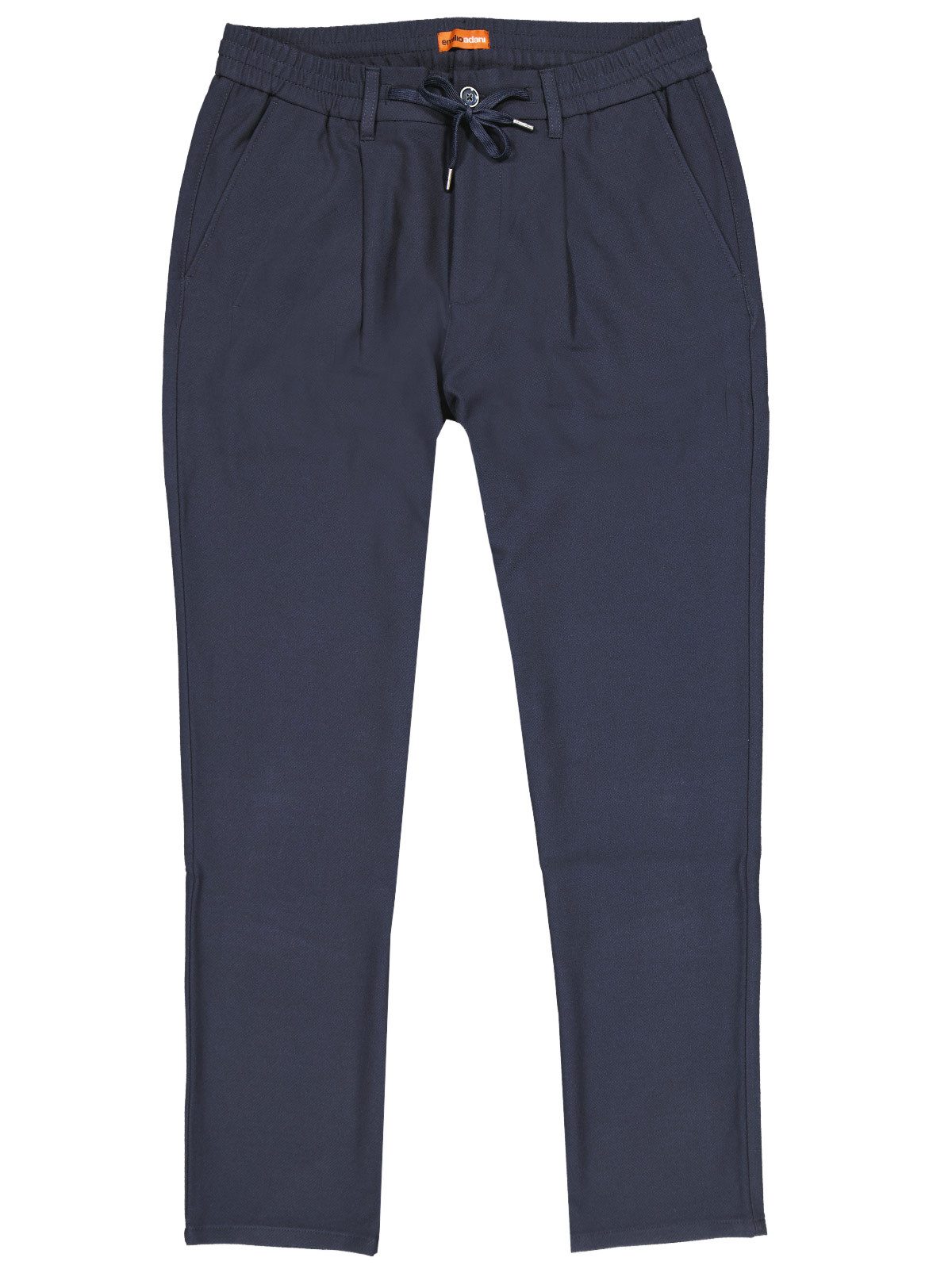 emilio adani Stoffhose Herren Chino mit Tunnelzug, Saphirblau