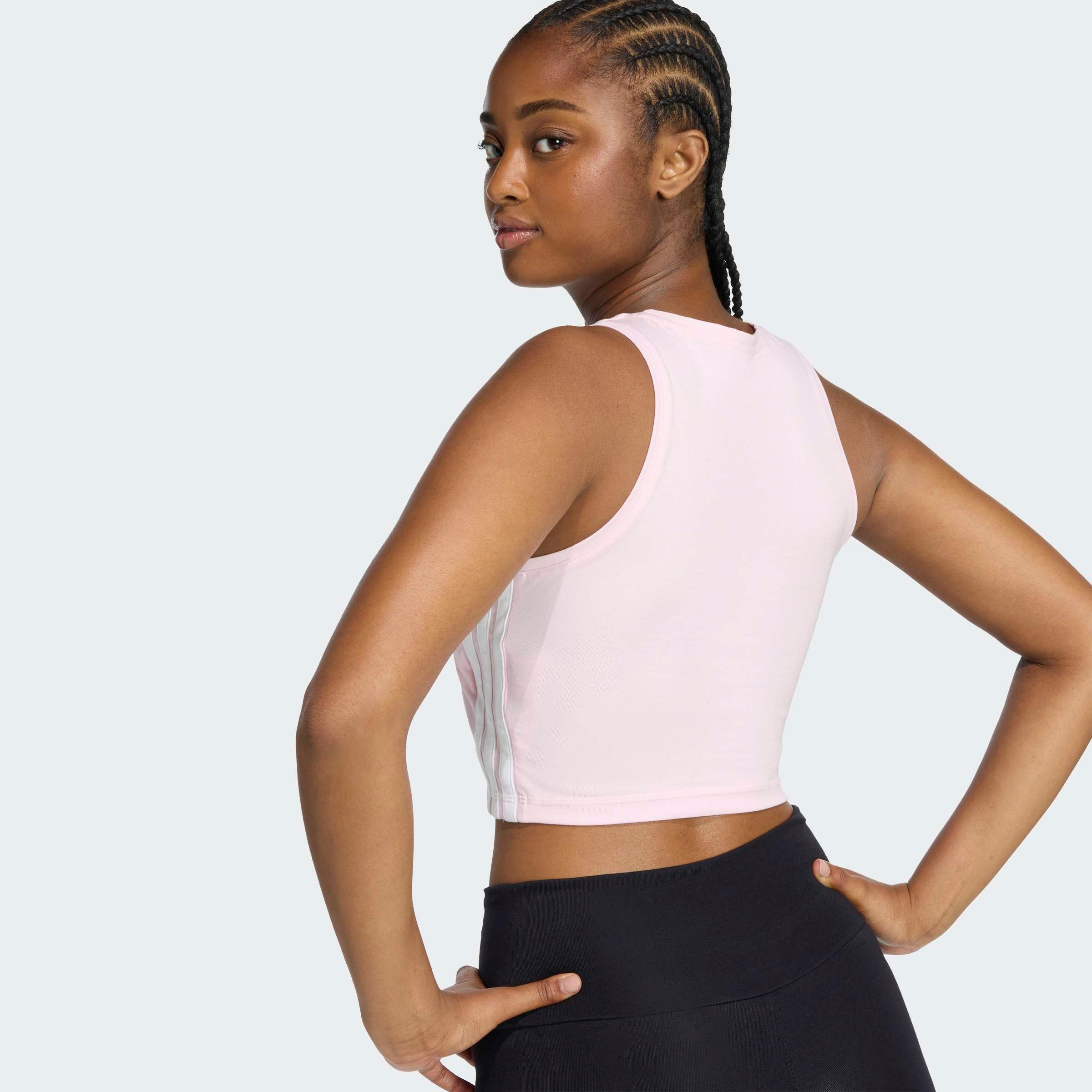adidas Sportswear Tanktop ESSENTIALS 3-STREIFEN GEPOLSTERTES günstig online kaufen