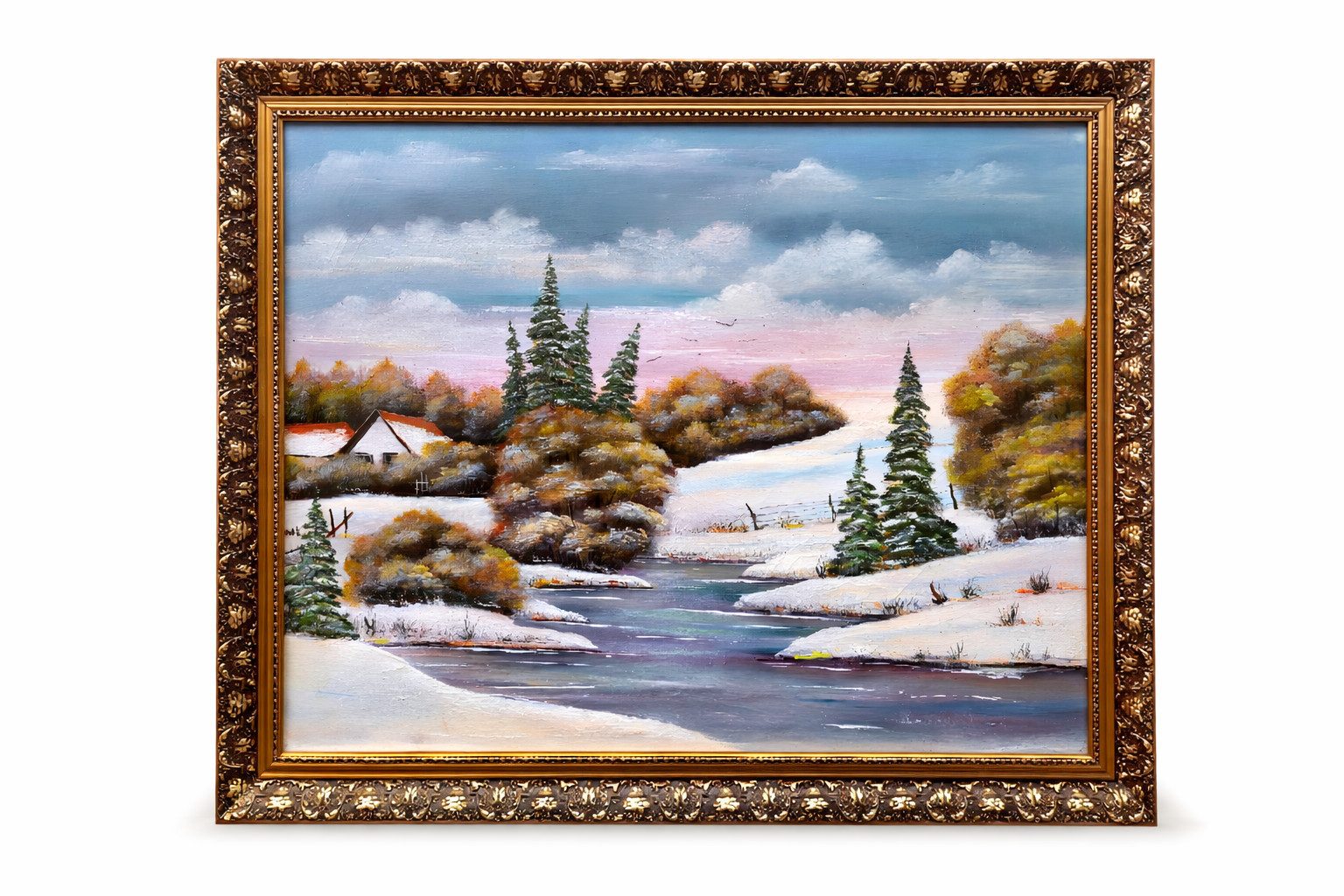 Xlmoebel Gemälde Zeitgemäße Ölgemälde in sauberem reduziertem Stil Sofort, Hergestellt in Europa