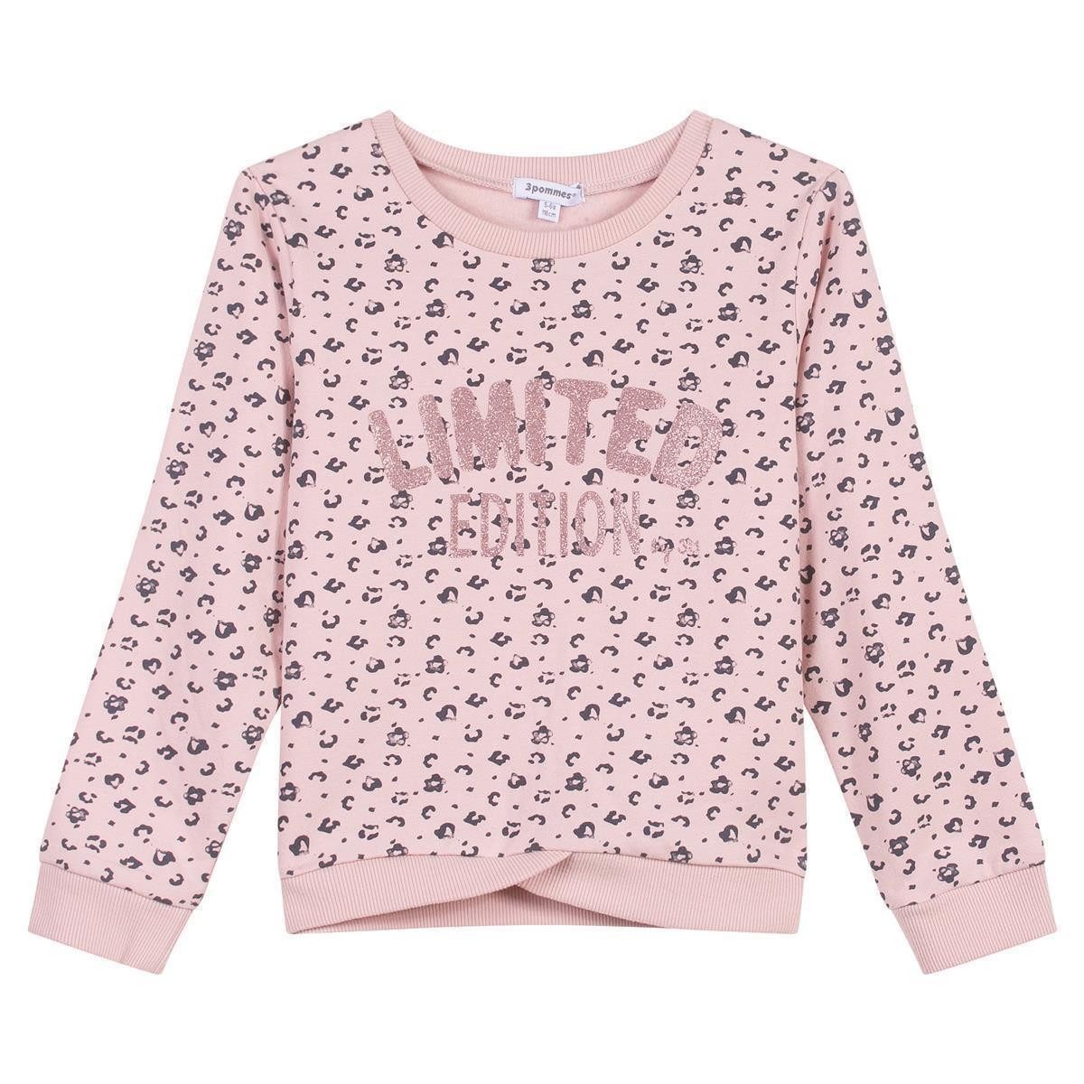 3 Pommes Sweatshirt Sweatshirt Pullover 3 Pommes Mädchen Limited Edition Rose pale (1-tlg)