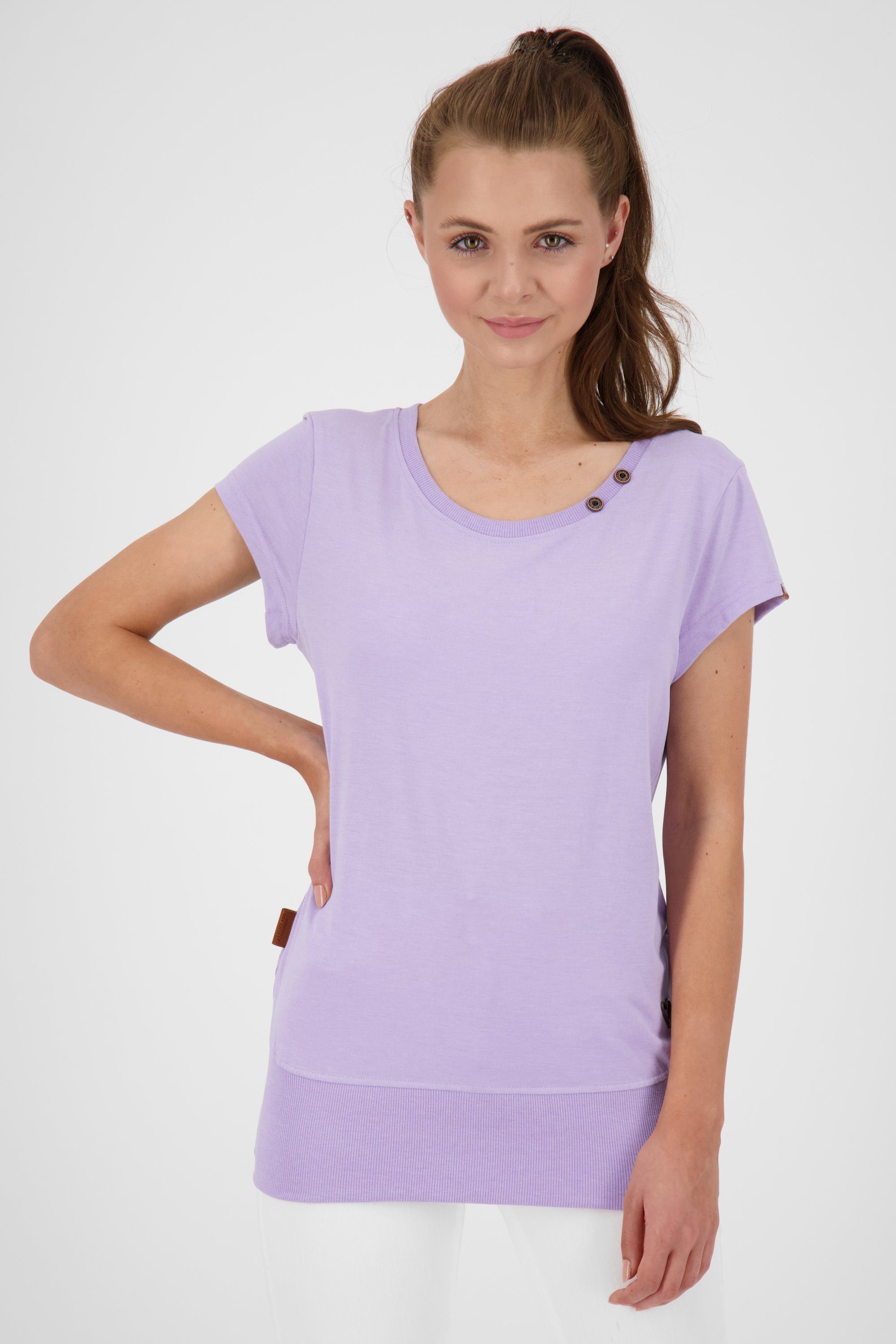 Extrem beliebt in Japan Alife & Kickin T-Shirt lavender A T-Shirt CocoAK Shirt Damen