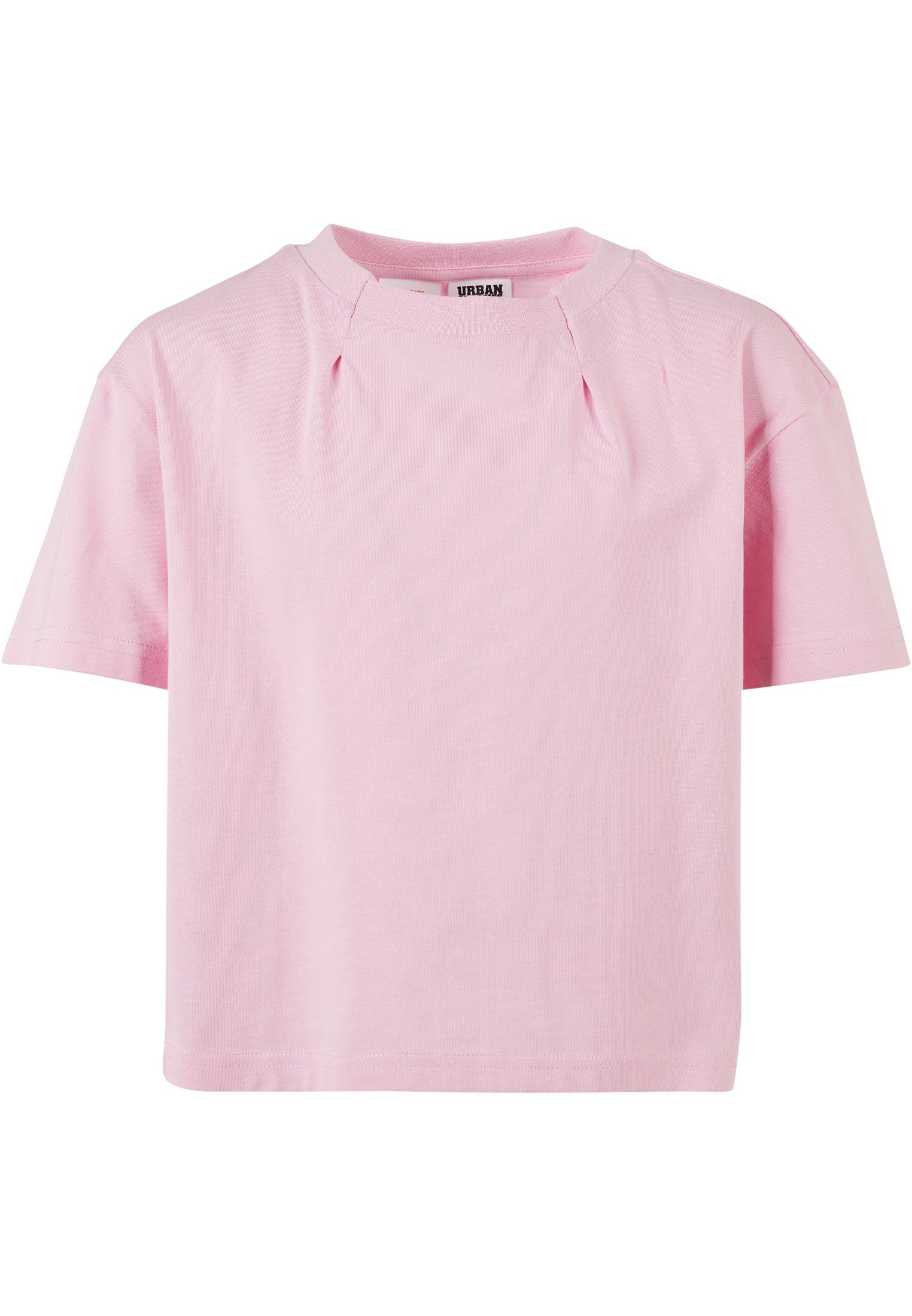 URBAN CLASSICS Kurzarmshirt Kinder Girls Organic Oversized Pleat Tee (1-tlg)