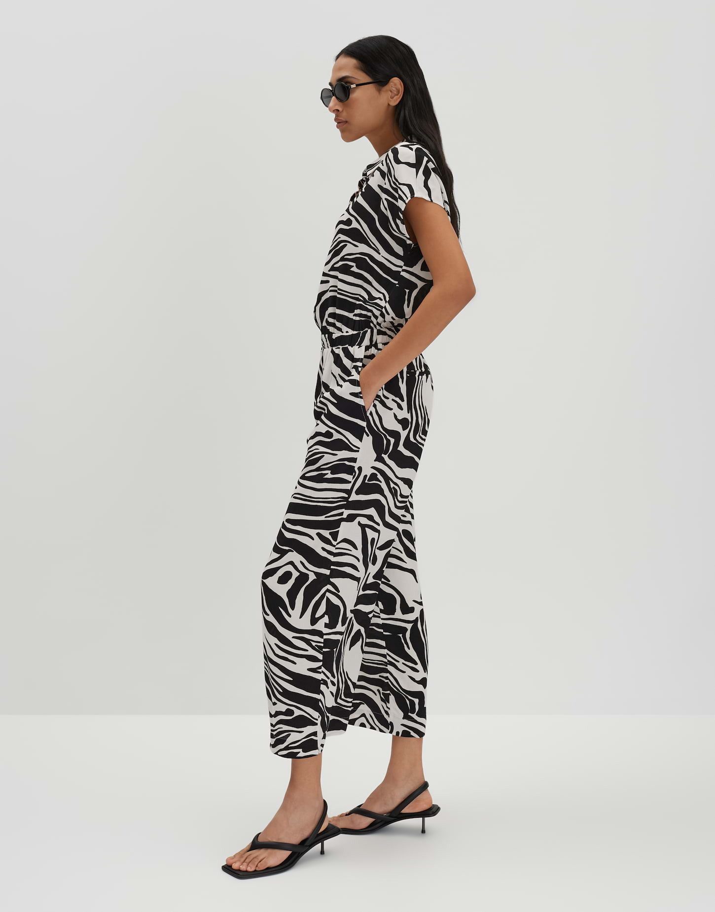 someday Jumpsuit CETARA mit abstraktem Animal Print Webware