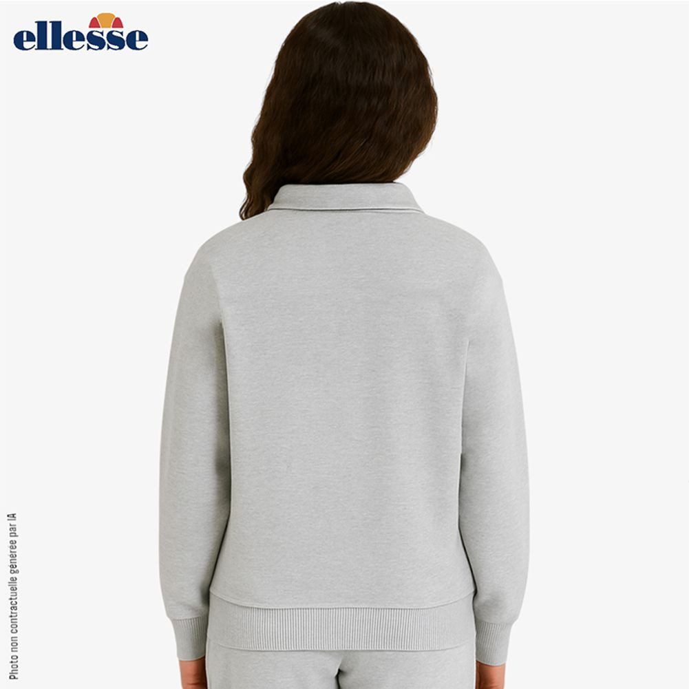 Ellesse Sweatshirt Ellesse Damen Sweatshirt hellgrau 1959 S M L XL Ellesse Damen Tennis Sweater