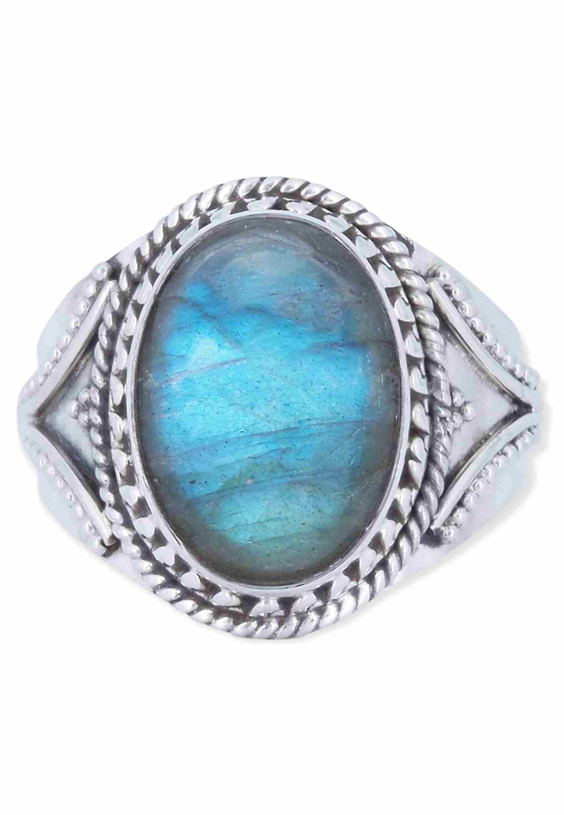 mantraroma Silberring MEKANU aus 925 Silber mit Labradorit (Ring mit Schmuc günstig online kaufen