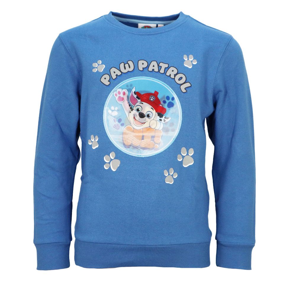 PAW PATROL Rundhalspullover Paw Patrol Kinder Jungen Пуловеры Sweater Wechselbild Gr. 98 bis 128