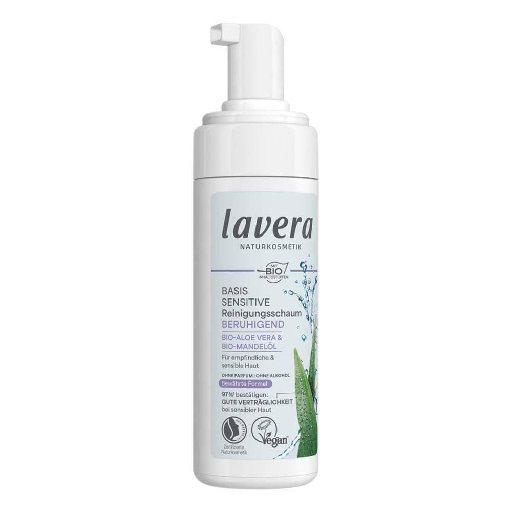lavera Gesichts-Reinigungsschaum Basis Sensitiv - Reinigungsschaum 150ml