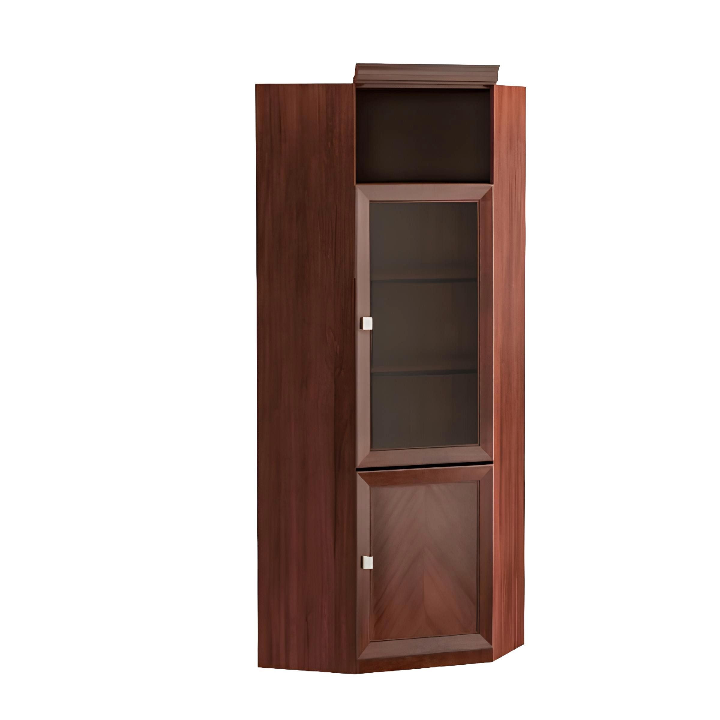 JVmoebel Eckvitrine Schrankvitrine Sammlerschrank Vitrinenschrank Regalvitrine modern (Eckvitrine) Made in Europa