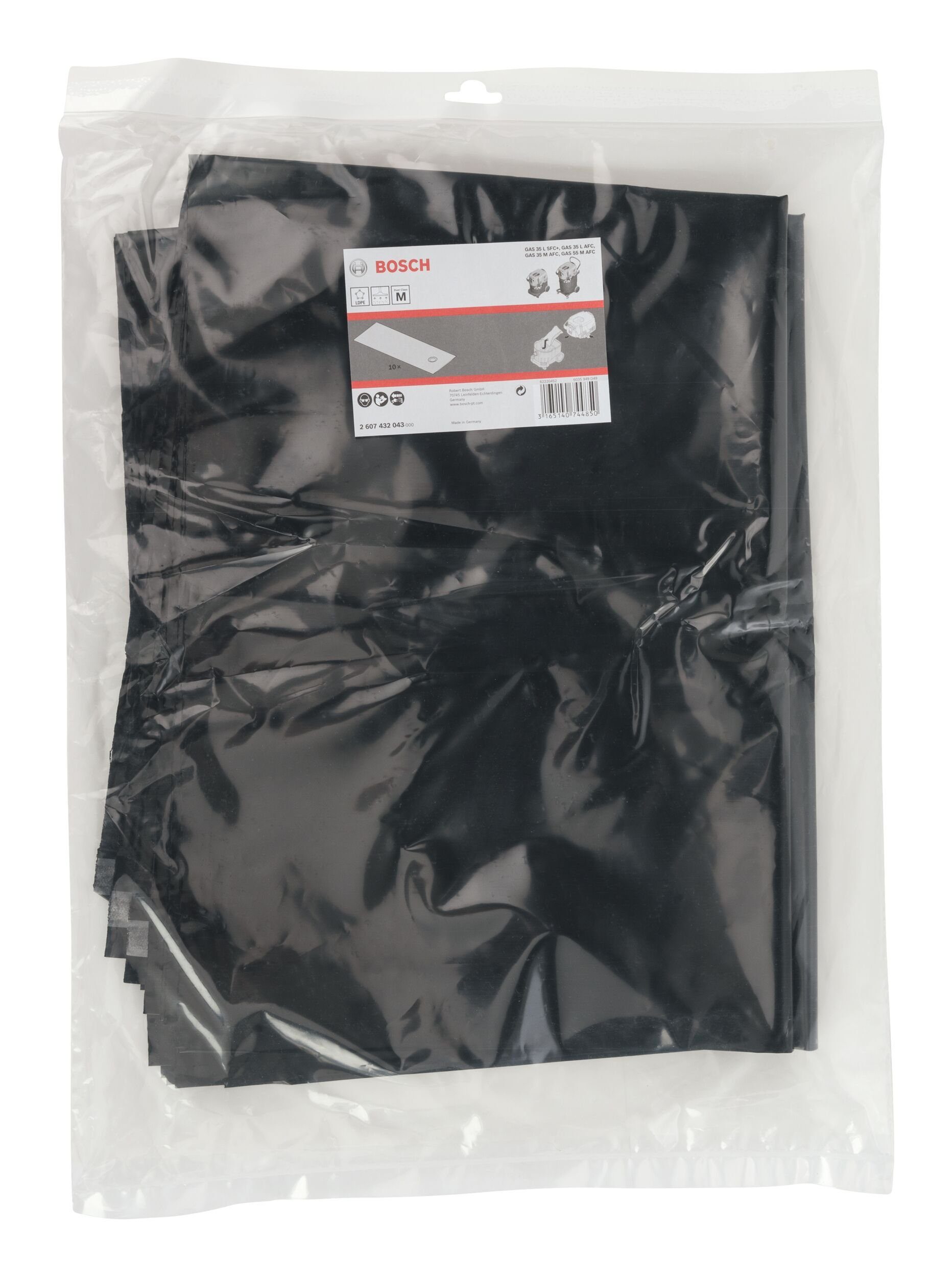 BOSCH Staubsaugerbeutel, Entsorgungsbeutel - 10er-Pack (10 Stück)