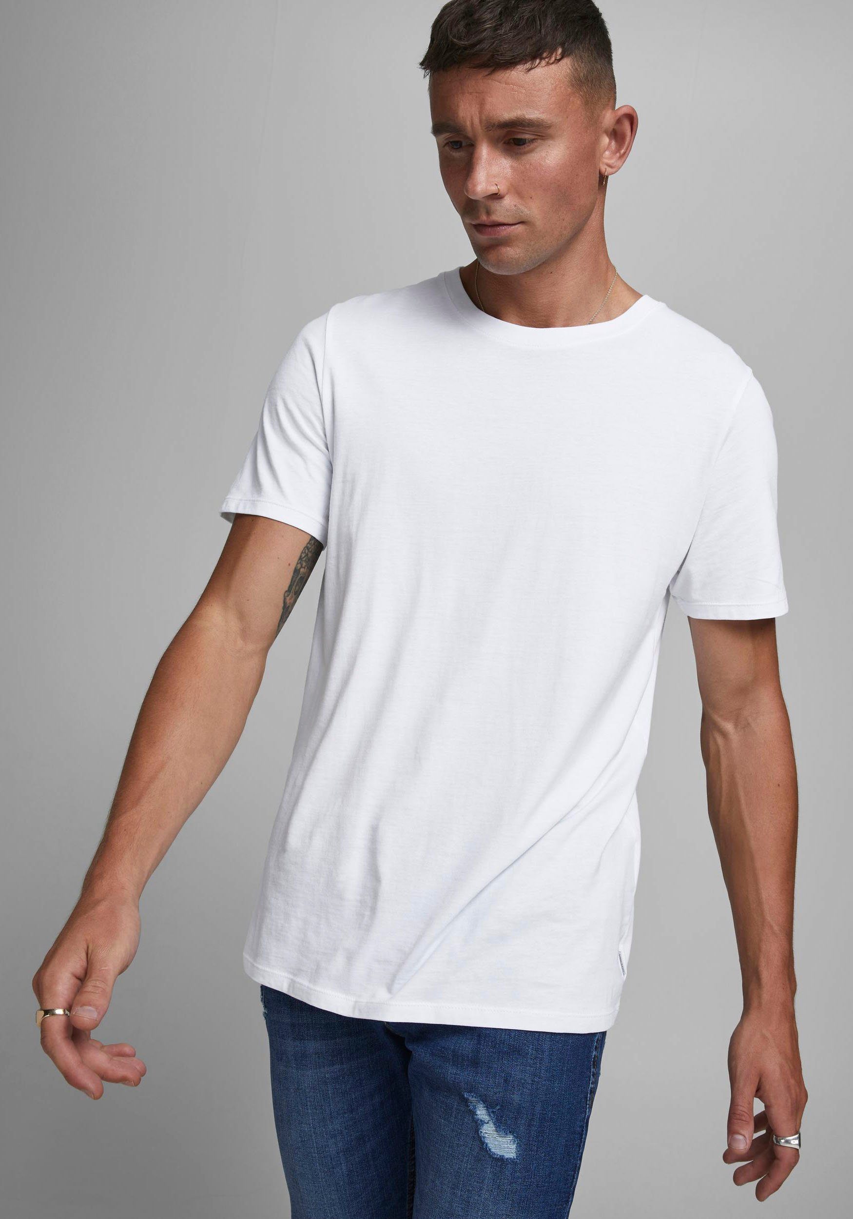 Jack & Jones Rundhalsshirt JJEORGANIC BASIC günstig online kaufen