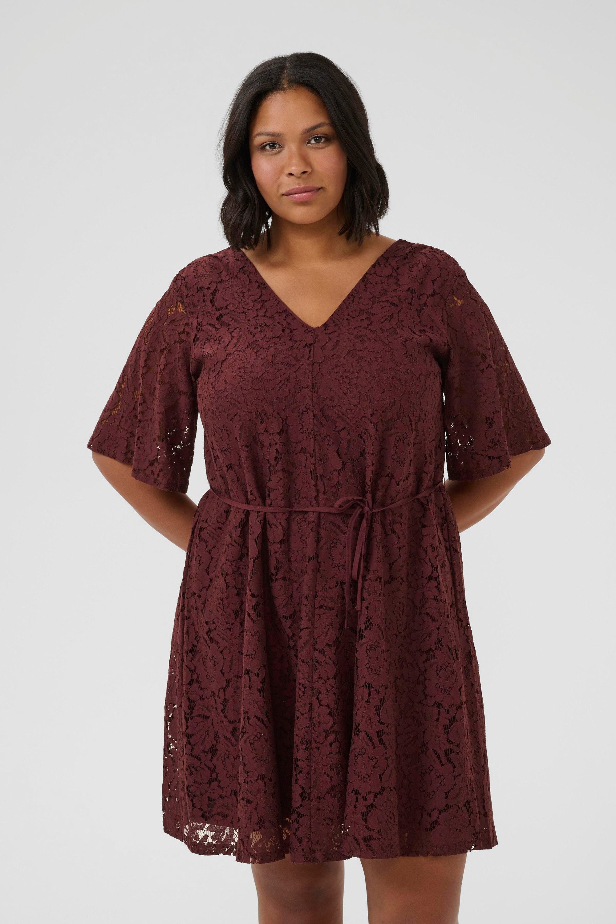 KAFFE Curve Blusenkleid Kleid KCnima Große Größen